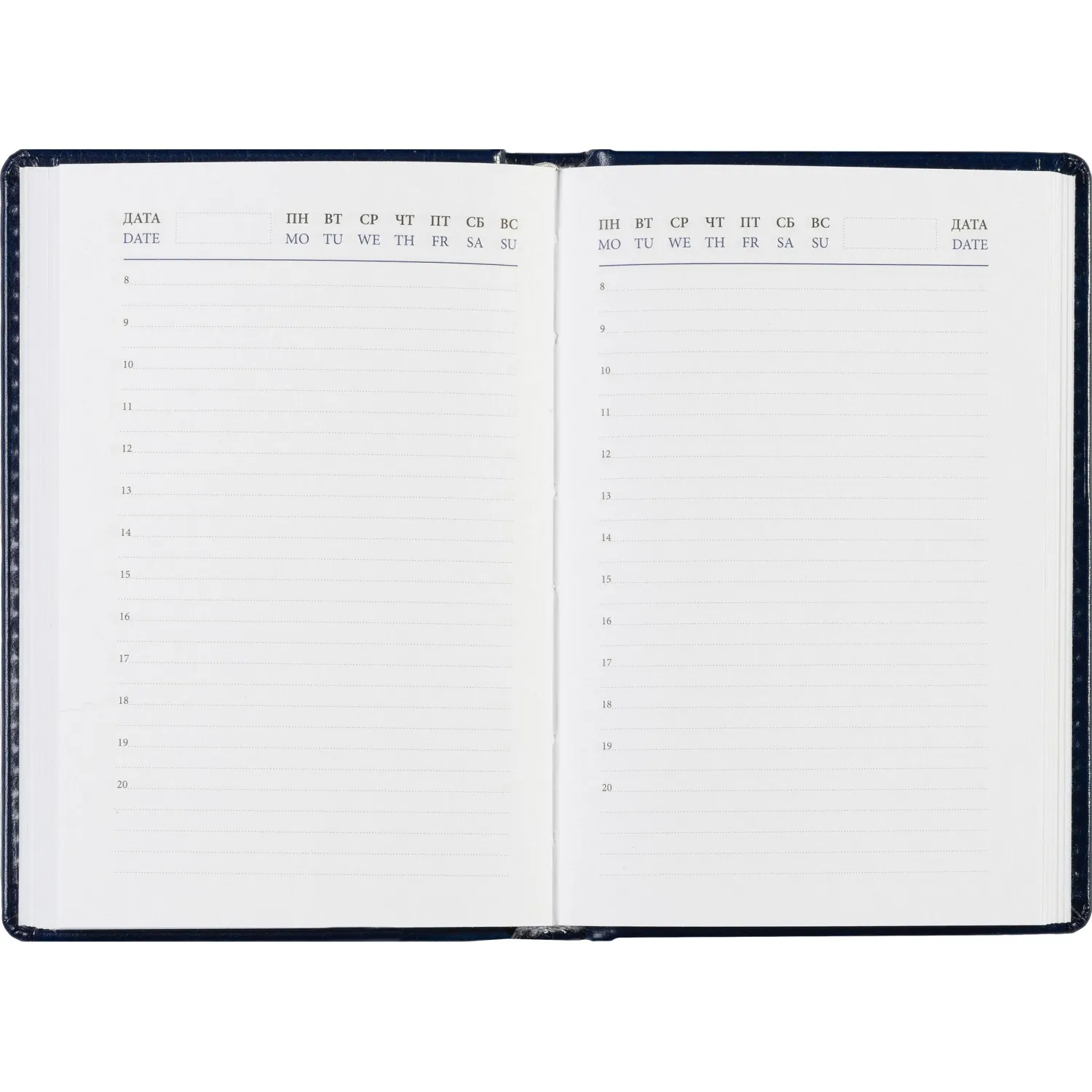 ежедневник Attache Agenda недатированный кожзам синий 100x150 мм - Image 17