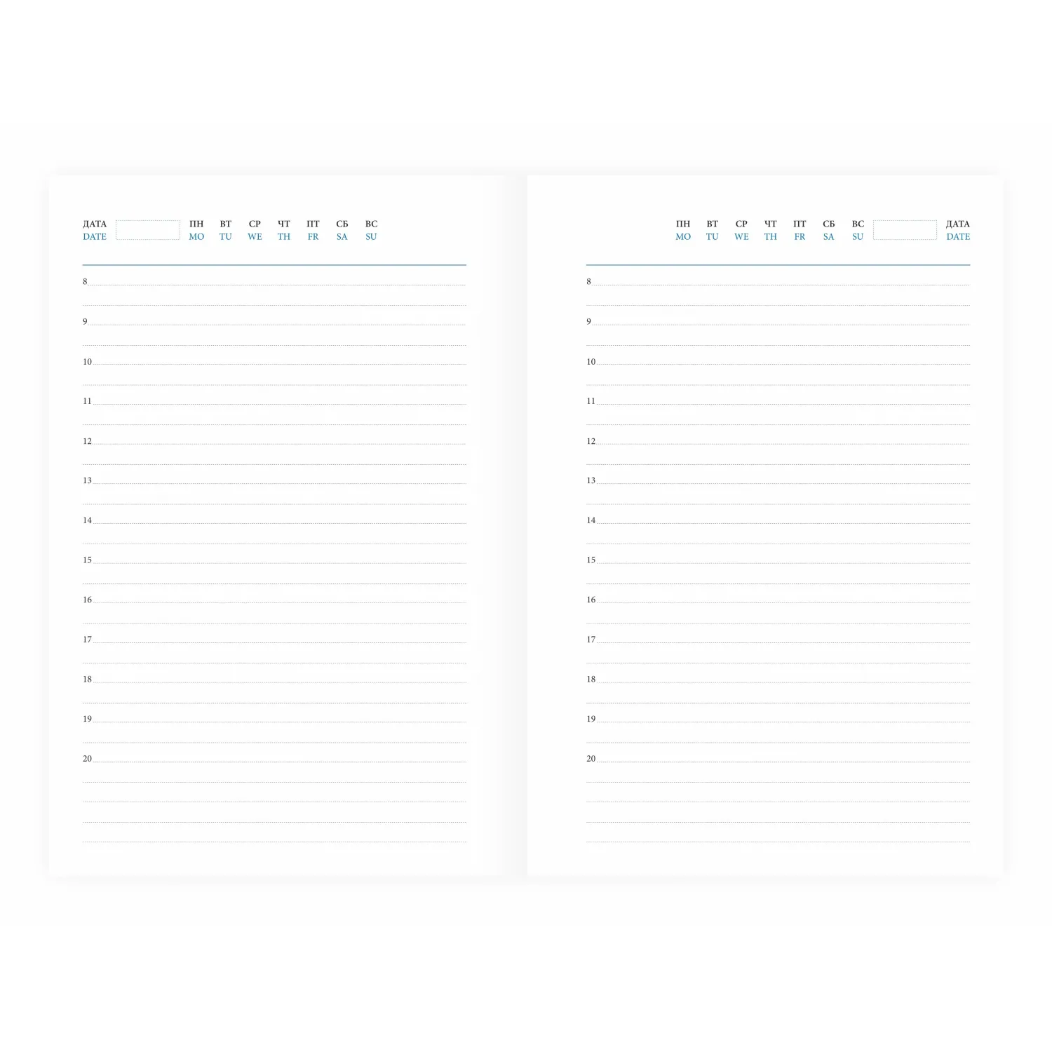 Ежедневник недатированный Attache Agenda А5 176 л, экокожа борд., справочный блок - Image 2