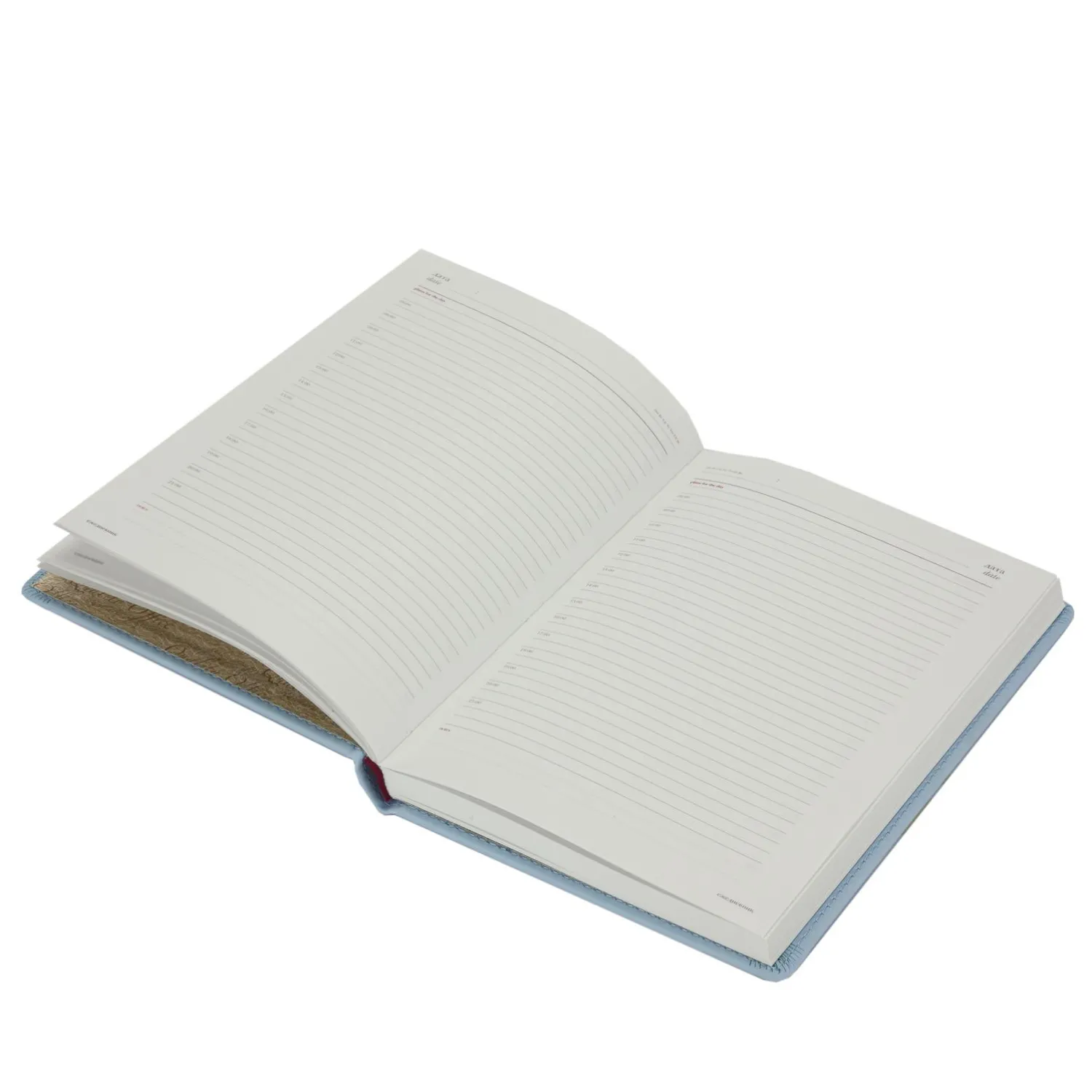 Ежедневник недатированный Attache Velvet А5+, 136 листов, обложка Soft Touch голубая - Image 2