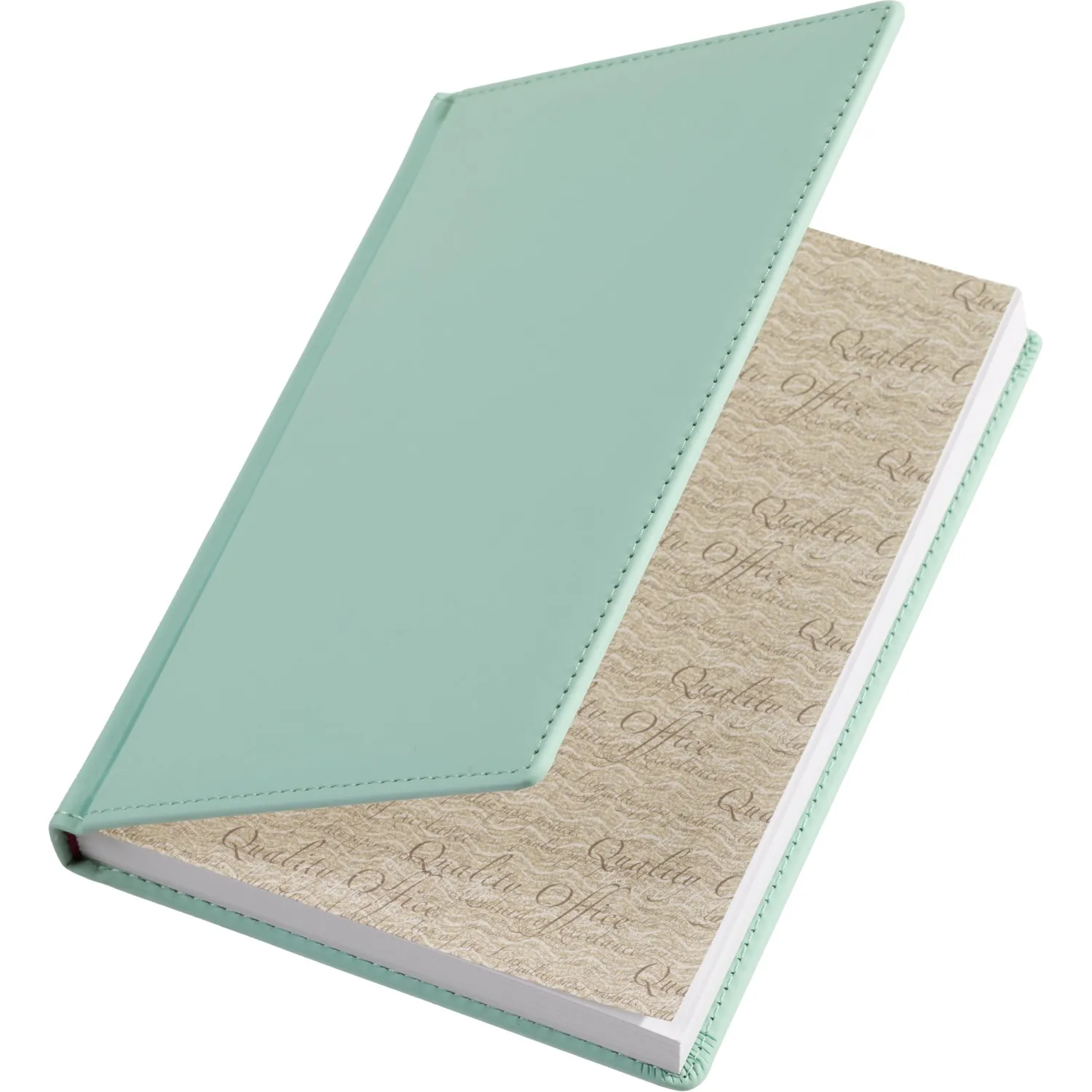 Ежедневник недатированный Attache Velvet A5+, 136 листов, обложка Soft Touch мятная, телефонная книга - Image 7