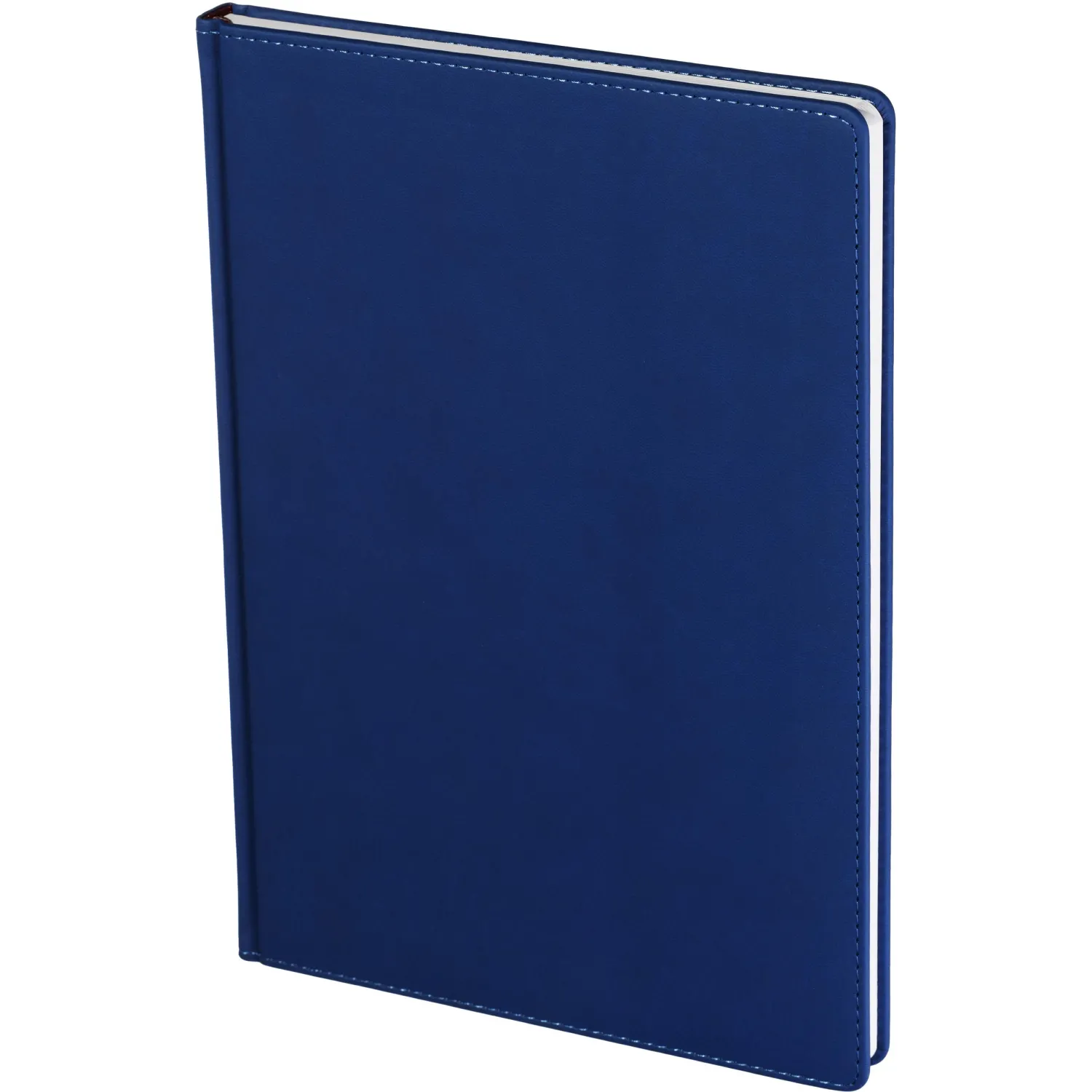 Ежедневник Attache Velvet A4 с твердой синей обложкой, недатированный (кожзам)