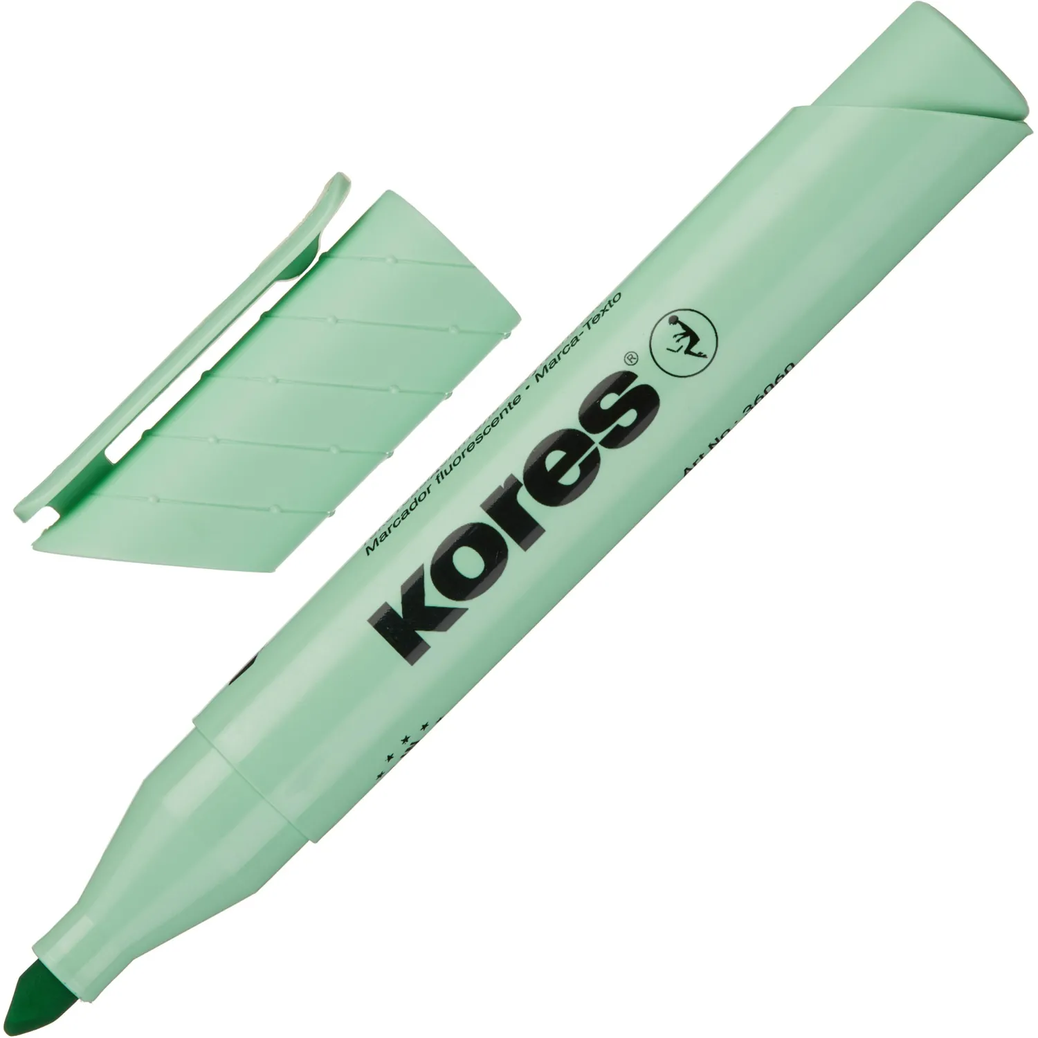 Текстовыделители Kores High Liner Plus, пастельные цвета, скошенный наконечник - Image 3