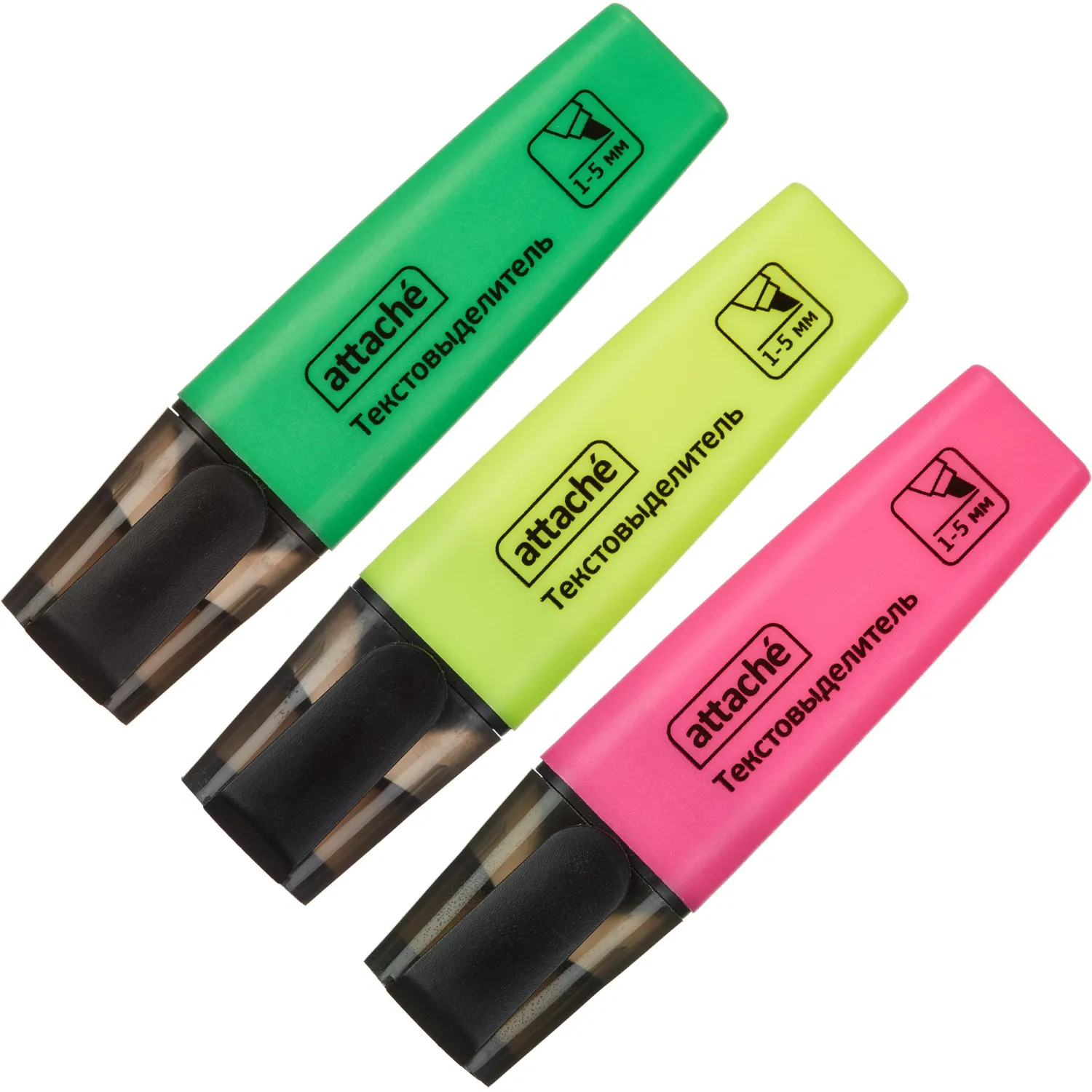 Набор текстовыделителей Attache Colored — водостойкие для заметок - Image 2
