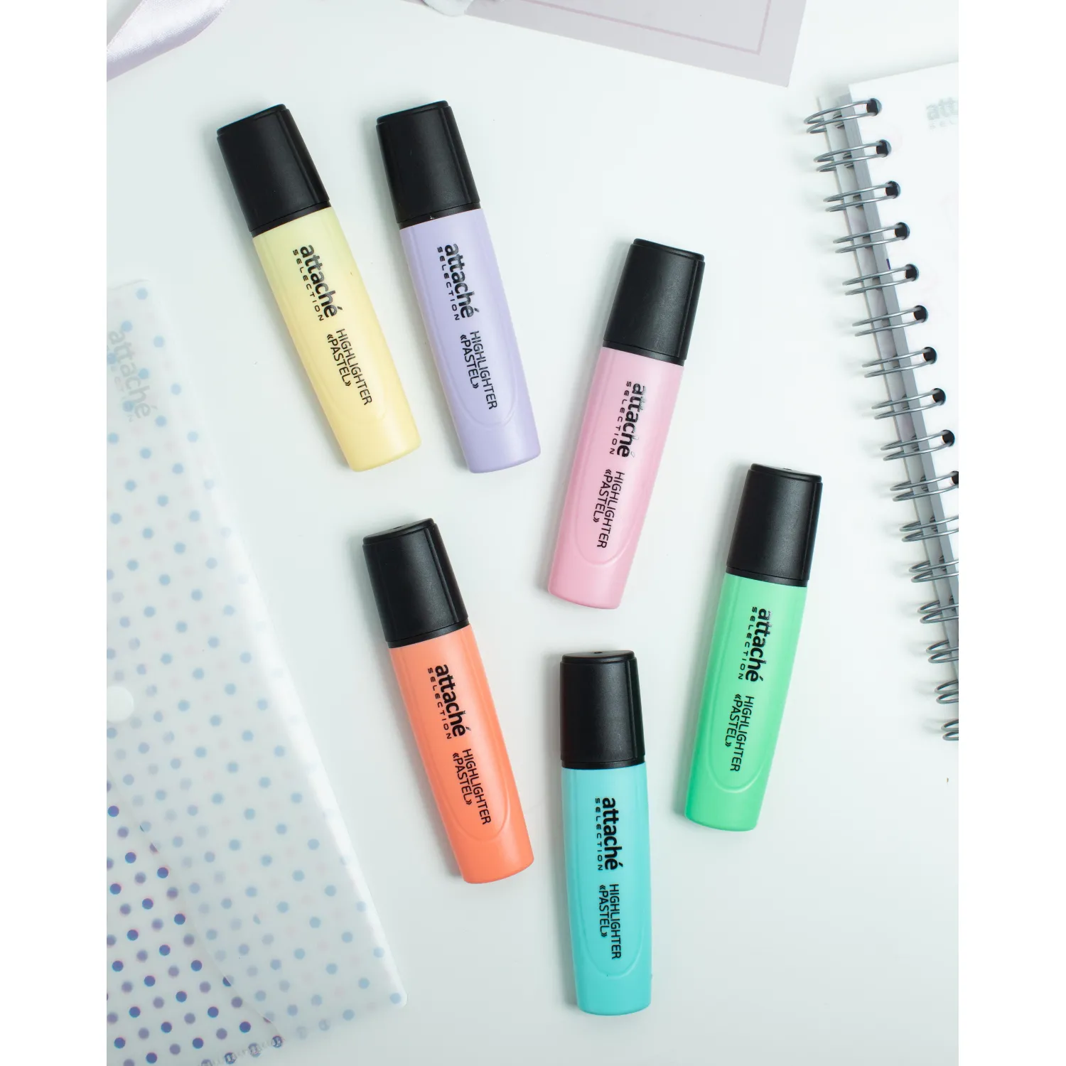 Текстовыделитель Attache Selection Pastel зеленый, водостойкий, экономичный - Image 6