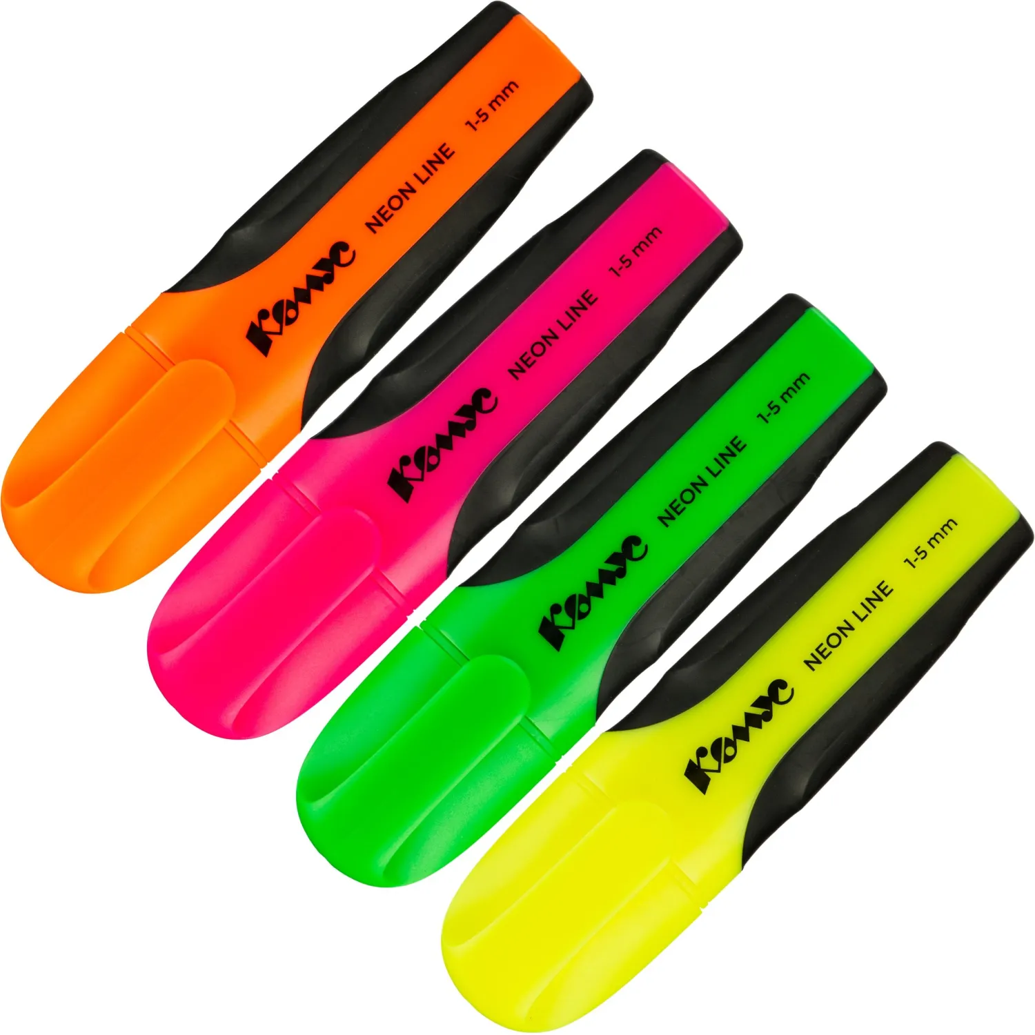 набор текстовыделителей Комус Neon Line светостойкие на водной основе - Image 2