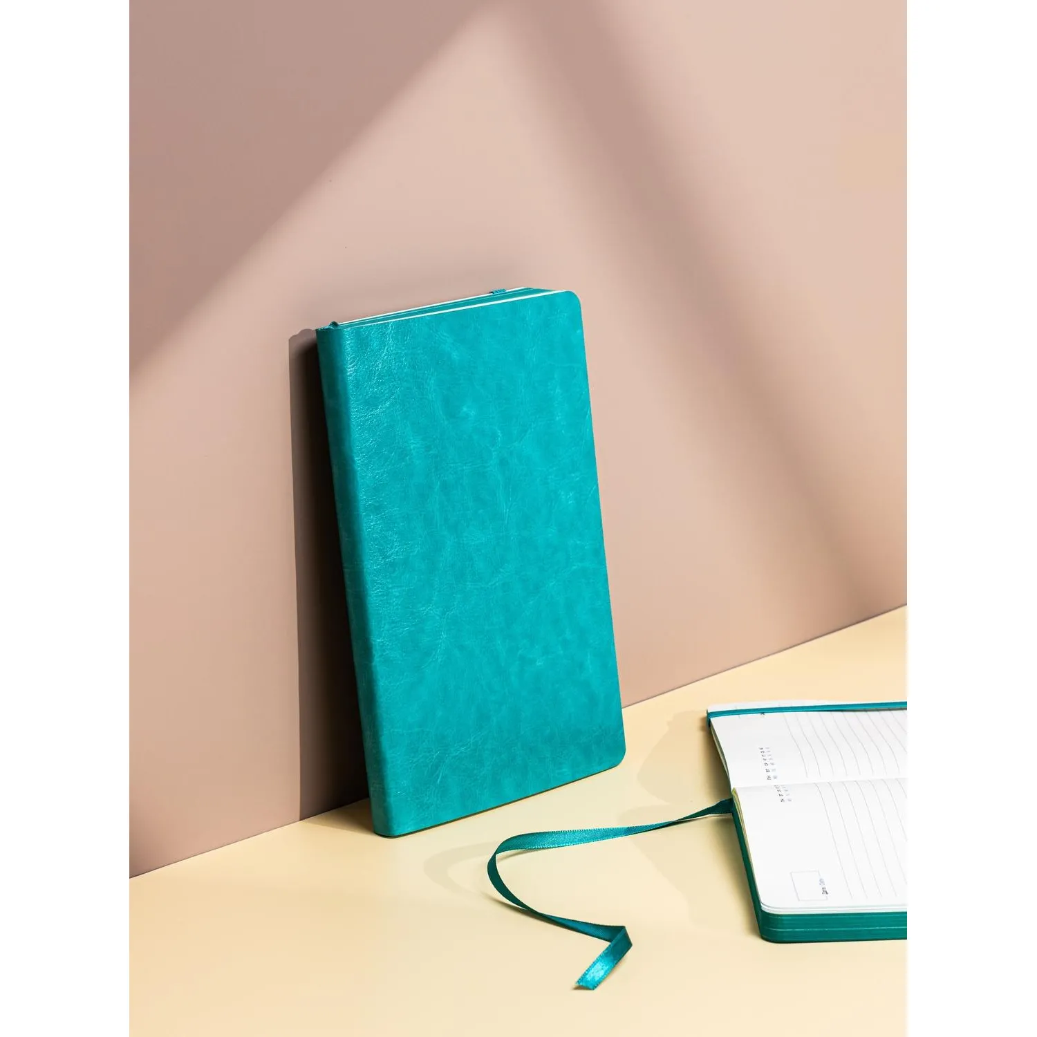 Ежедневник недатированный Attache Flex А5 (136 л.) Soft Touch бирюзовый, 130×210 мм, резинка, карман - Image 21