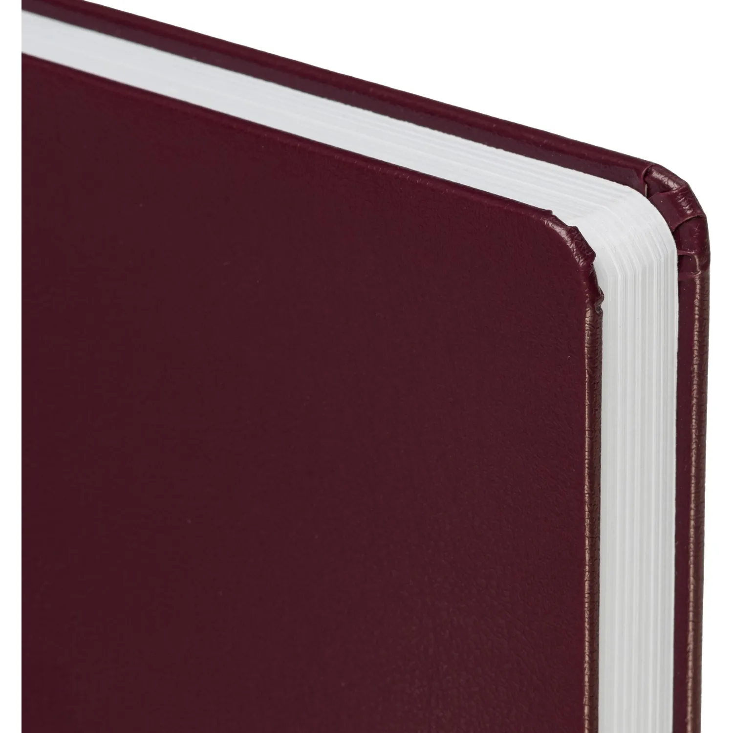 Ежедневник недатированный Attache А5 160 л, бордовый балакрон, 13,8×21,3 см - Image 2