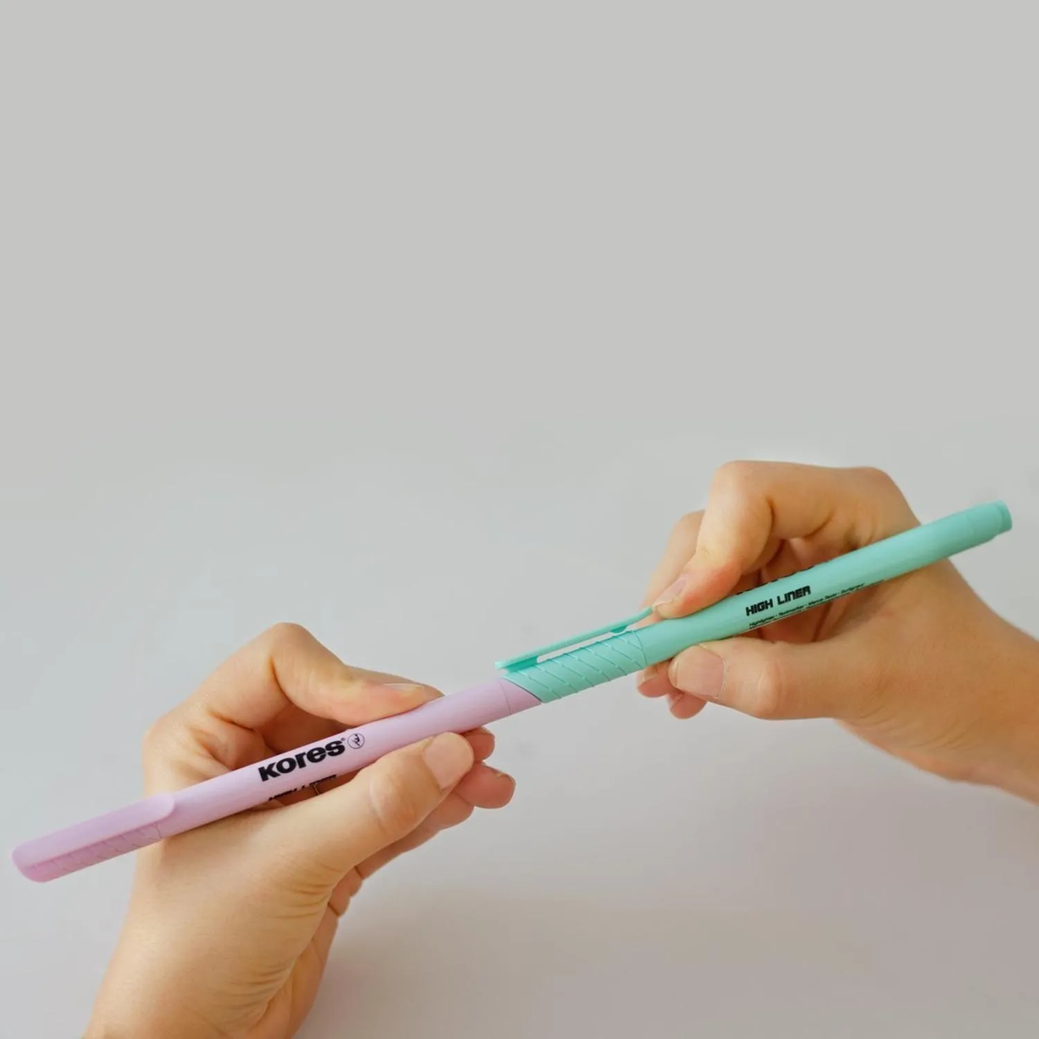 Текстовыделители Kores High Liner Pastel (пастельные цвета, скошенный наконечник) - Image 5