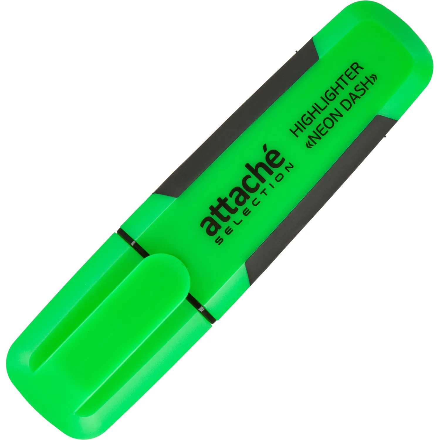 Текстовыделитель Attache Selection Neon Dash зеленый, водостойкий, экономичный - Image 2