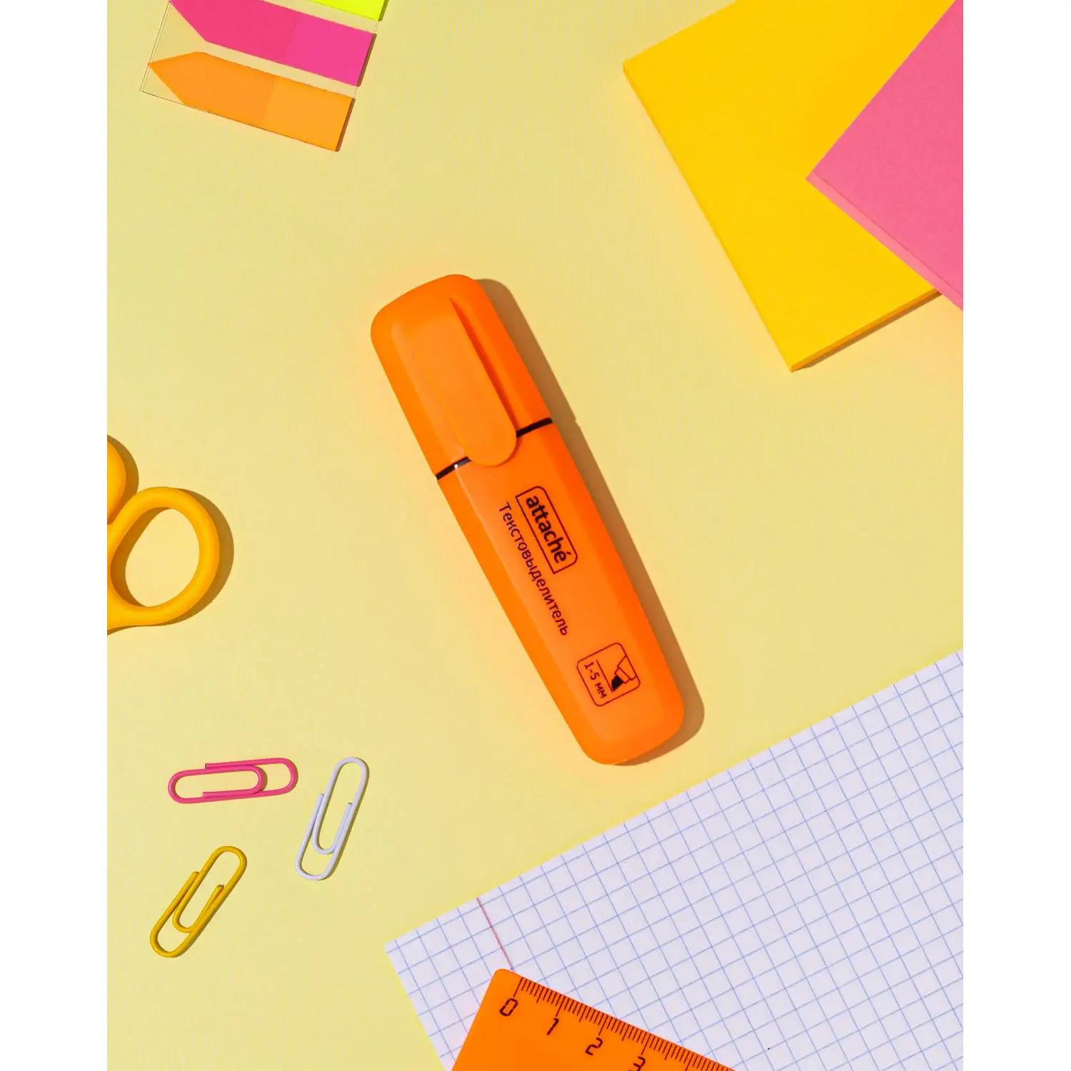 Текстовыделитель Attache Palette оранжевый (водная основа, светостойкость, скошен.) от Attach - Image 7