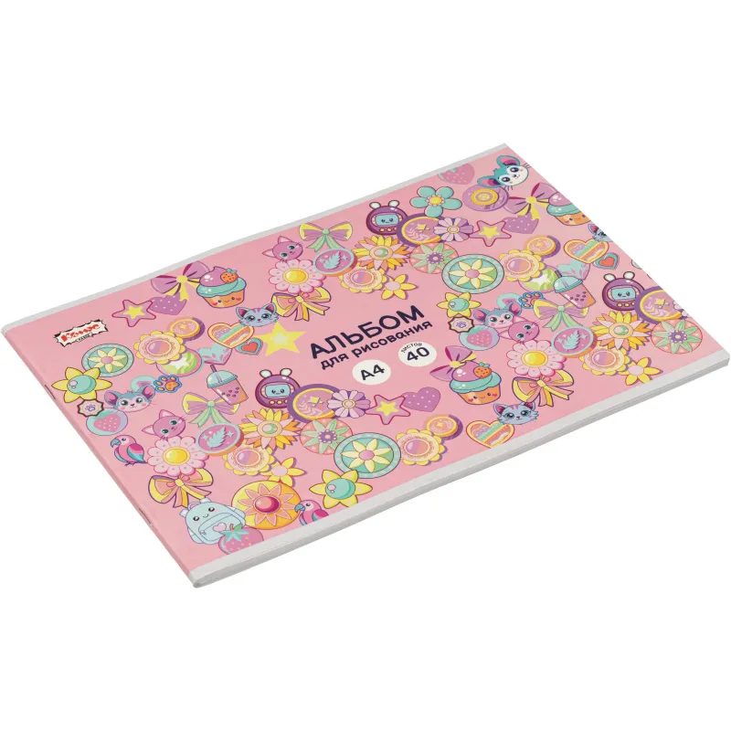 Альбом для рисования Комус Класс Kitty Stikers А4 40 листов - Image 6
