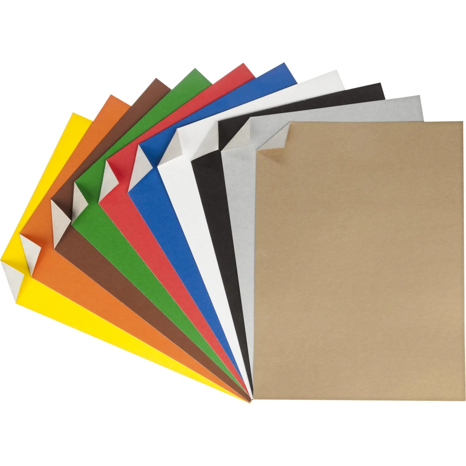 Картон цветной Отличник (282х201 мм, 10 листов, 10 цветов, немелованный) - Image 3