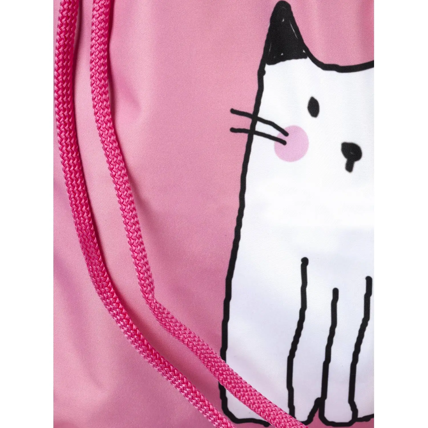 Мешок для сменной обуви Комус Класс Friendly cats 360x470 мм розовый с 1 отделением - Image 5