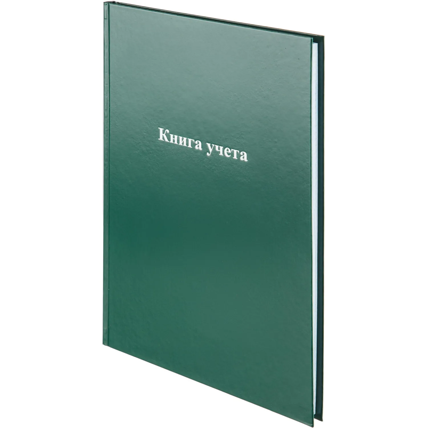 Книга учета 96 листов А4 на сшивке блок офсет зеленая (обложка - бумвинил) - Image 2