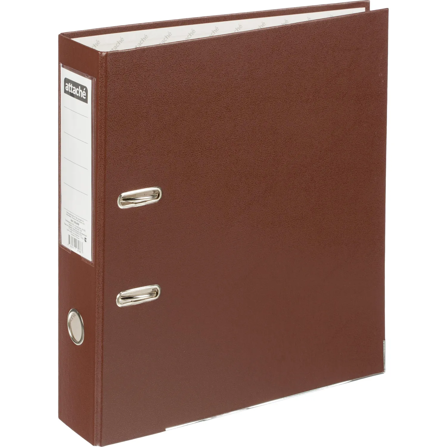 Папка-регистратор 75 мм коричневая бумвинил/бумага с защитным уголком - Image 6