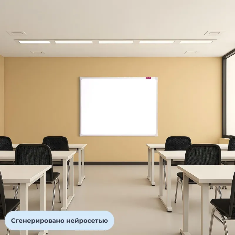 Доска магнитно-маркерная 120x180 см односекционная (полочка для маркеров) - Image 6