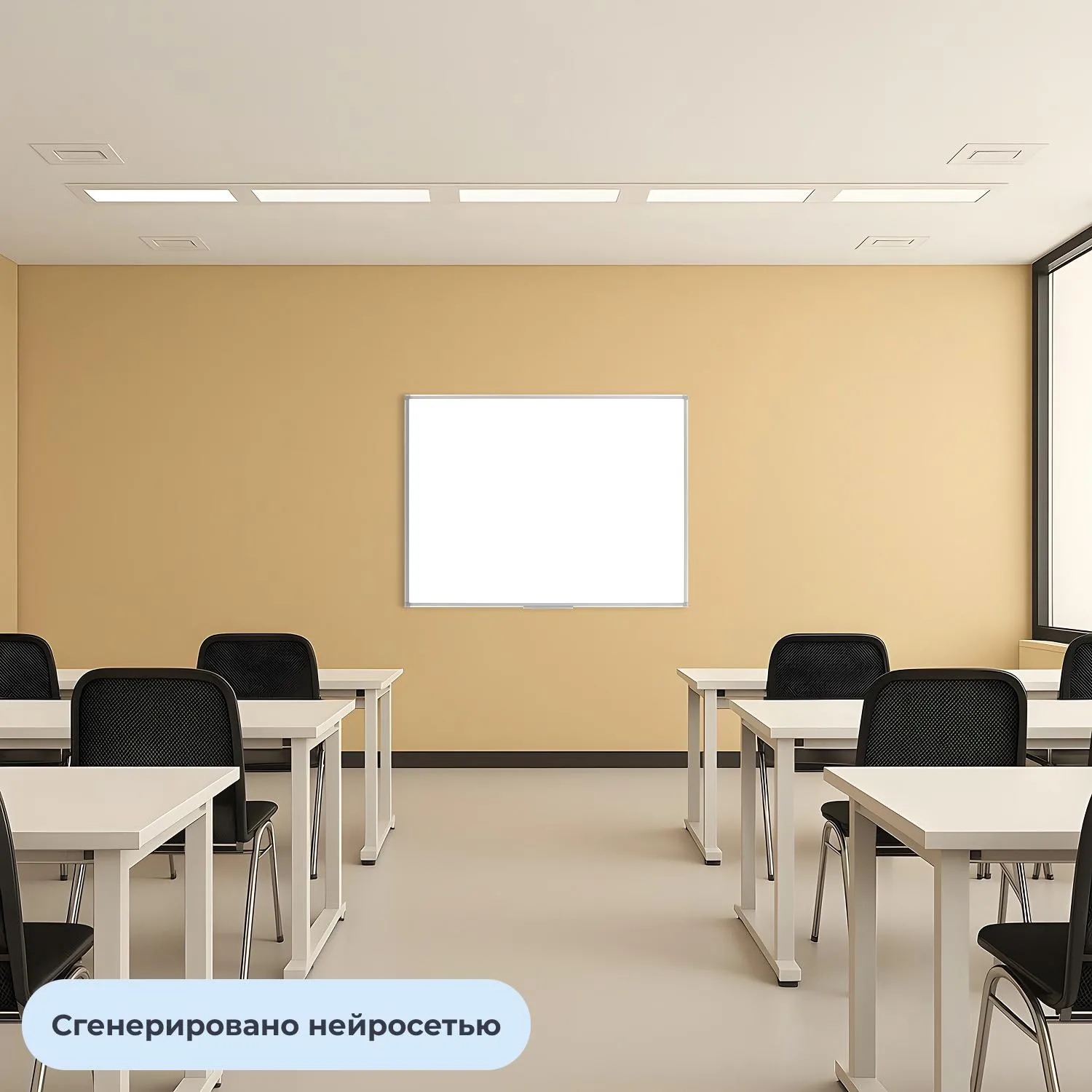 Доска магнитно-маркерная Attache (Attache Economy) Ultra 90x120 см односекционная с лаковым покрытием (полочка для маркеров) - Image 6