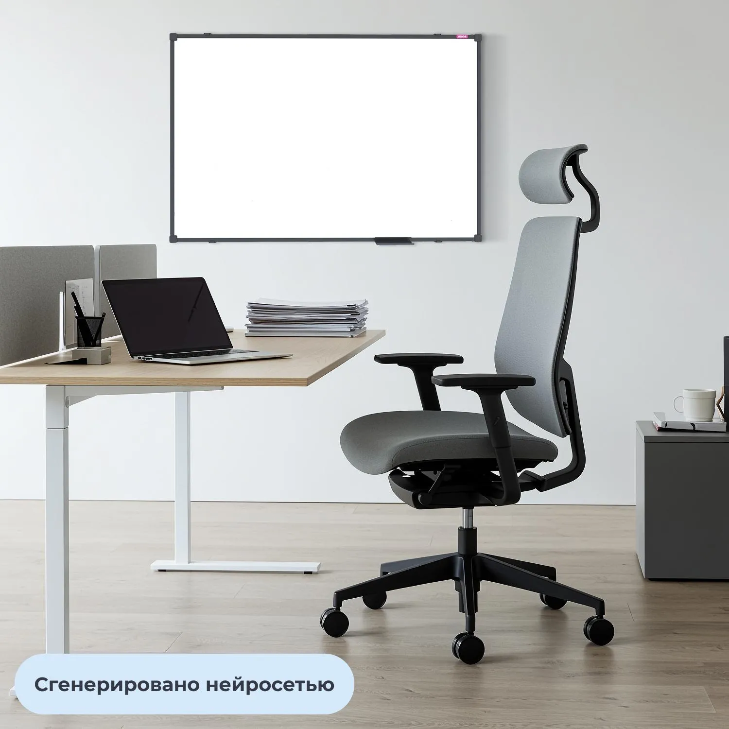 Доска магнитно-маркерная 60x90 см односекционная с лаковым покрытием (полочка для маркеров) - Image 7