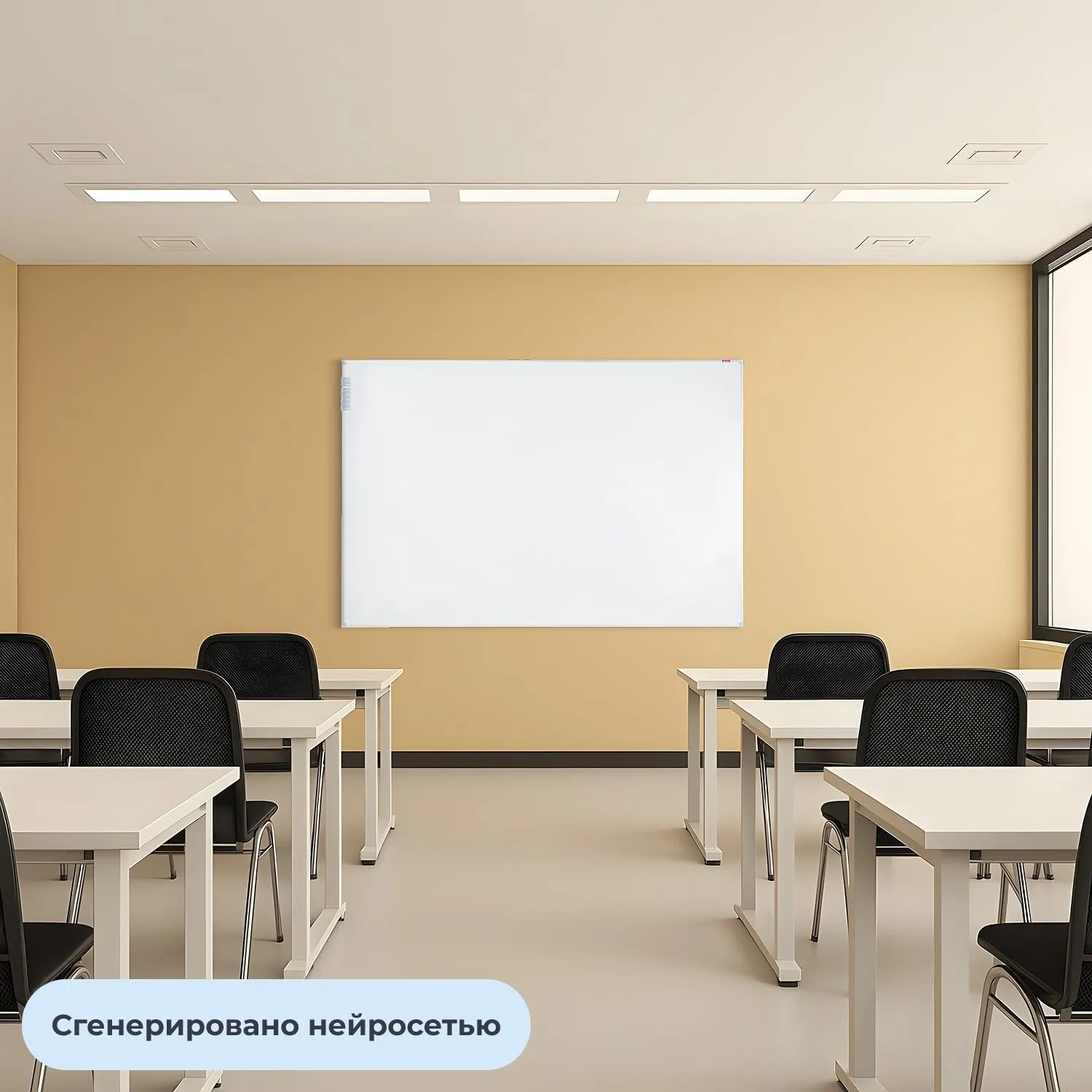 Доска магнитно-маркерная 120x180 см односекционная с лаковым покрытием (полочка для маркеров) - Image 11