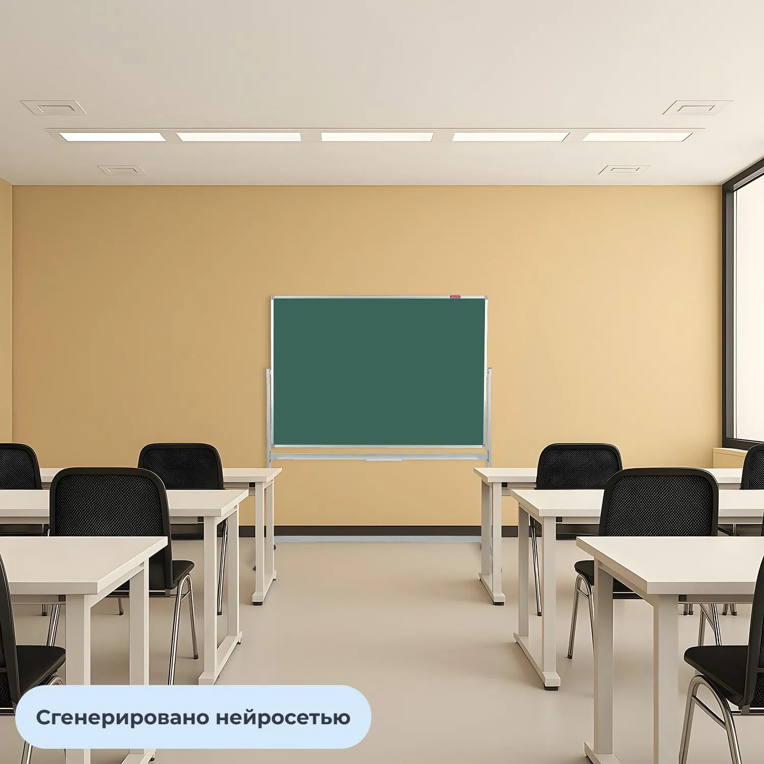 Доска магнитно-меловая 100x150 см лак (поворотная) - Image 5