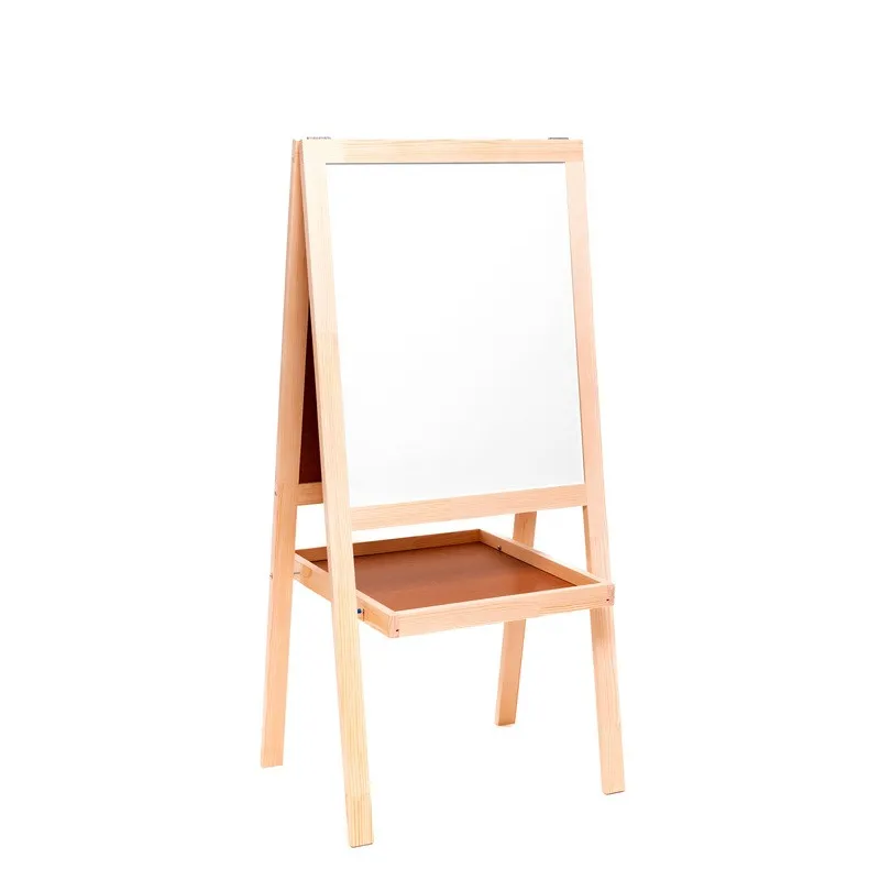Доска-мольберт магнитно-меловая/маркерная 56x67см  лак (с полочкой) - Image 3