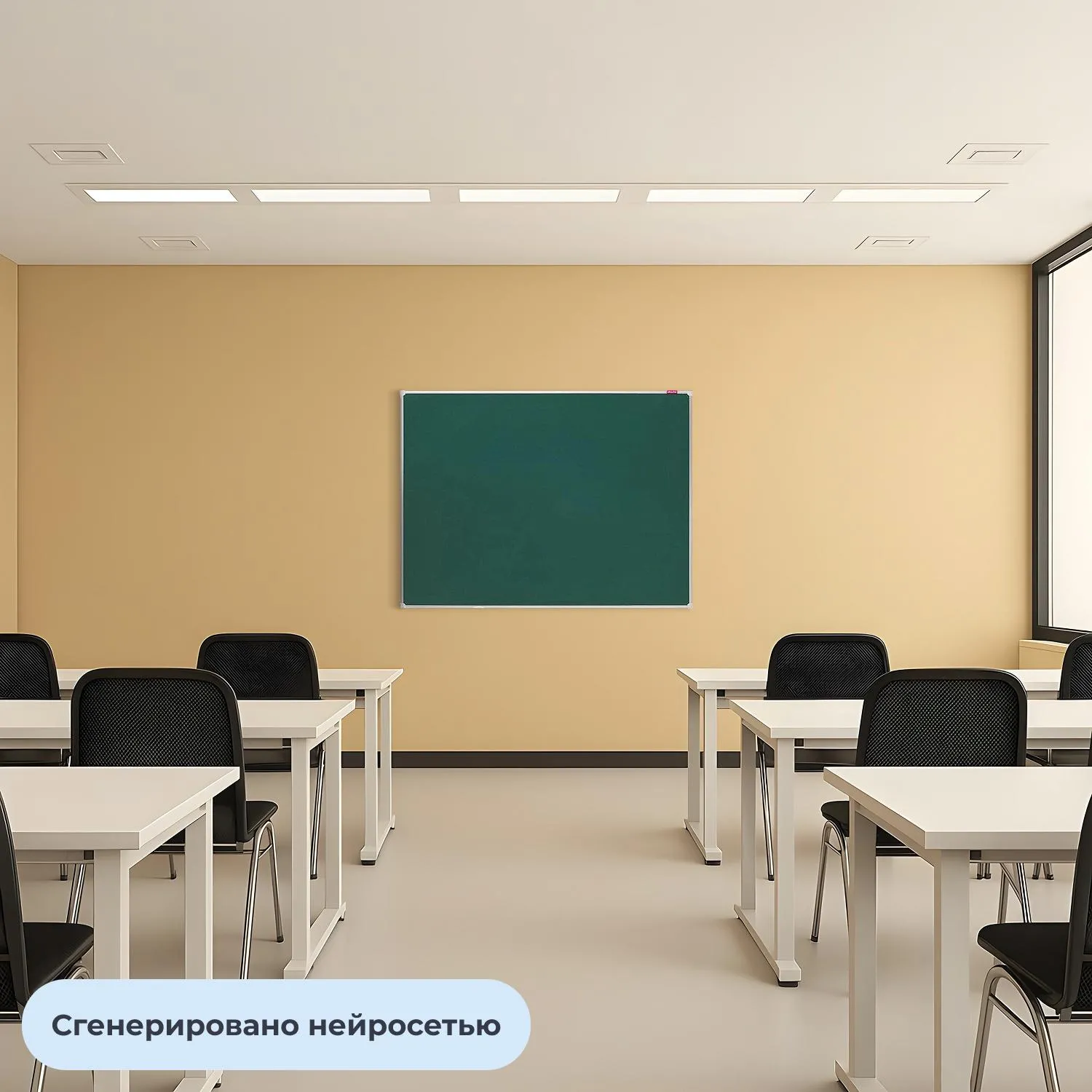 Доска магнитно-меловая 90x120 см зелёная лаковое покрытие - Image 3