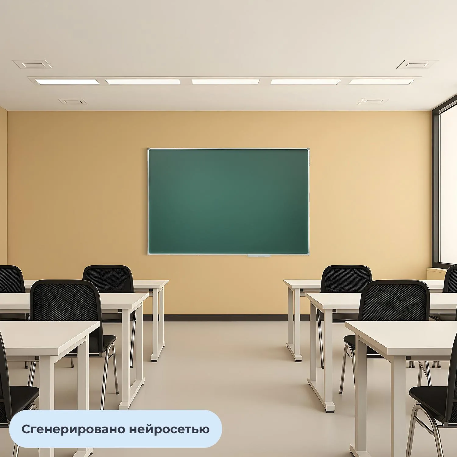 Доска магнитно-меловая 100х150 см односекционная с лаковым покрытием - Image 4