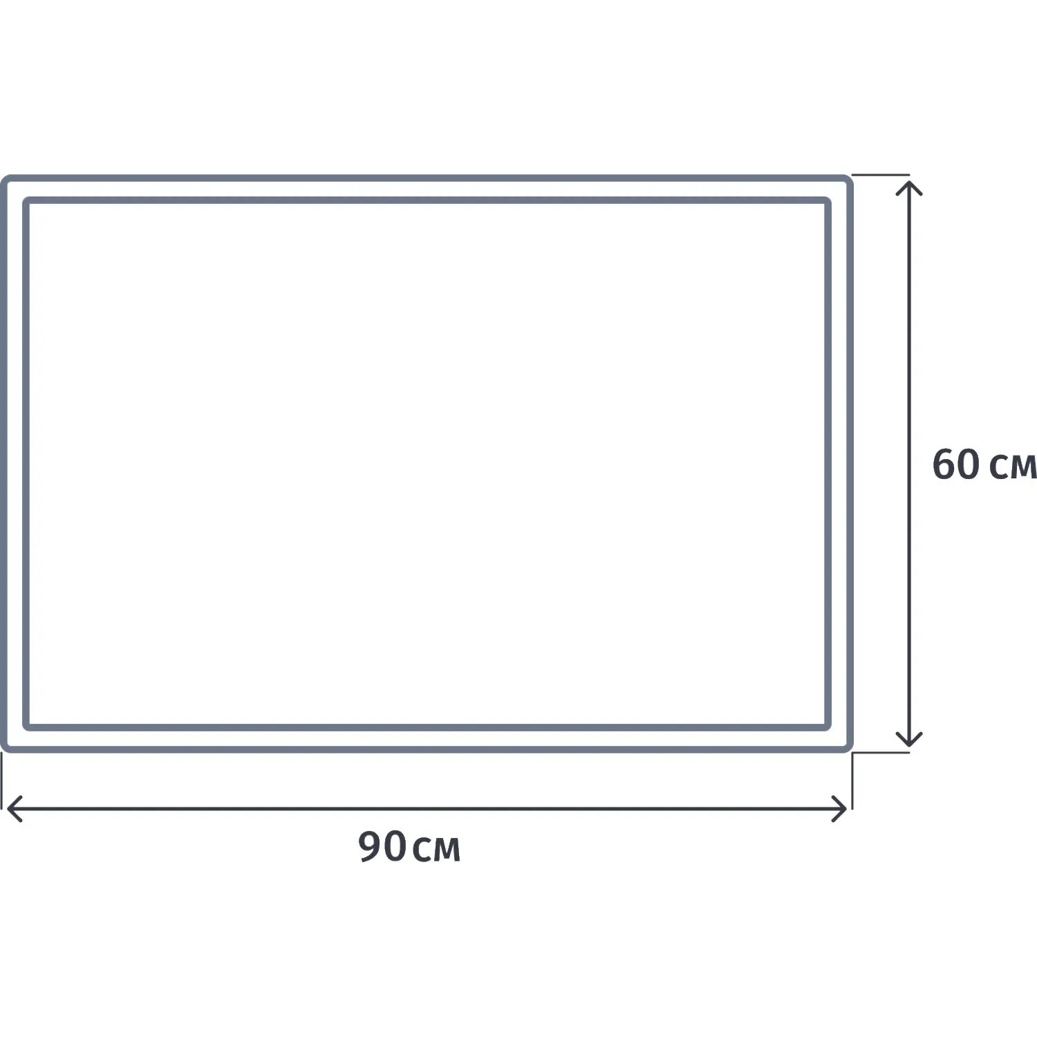 Доска магнитно-мелованная  60x90 см односекционная с лаковым покрытием - Image 3