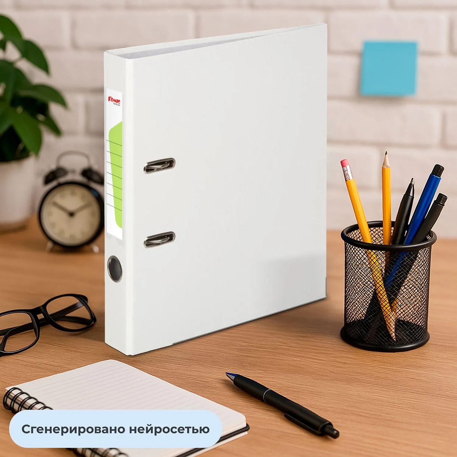 Папка-регистратор Экономи 50 мм белая бумвинил/бумага с защитным уголком - Image 11