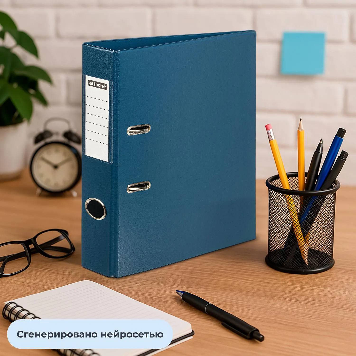 Папка-регистратор 50 мм синяя ПВХ - Image 11