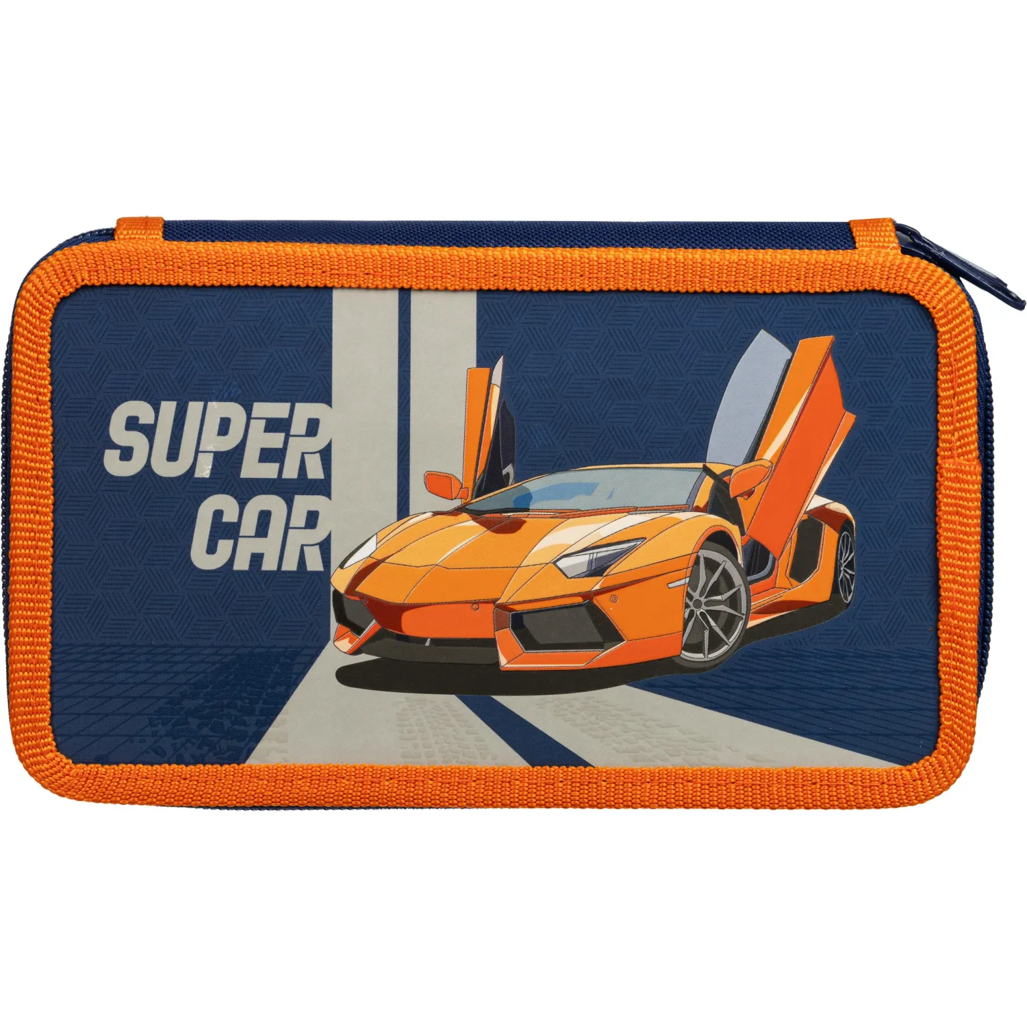 Пенал трехсекционный Super car синий - Image 3