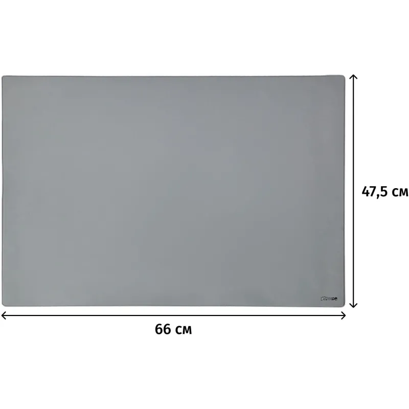 Коврик на стол 47.5x66 см серый прозрачный матовый - Image 3
