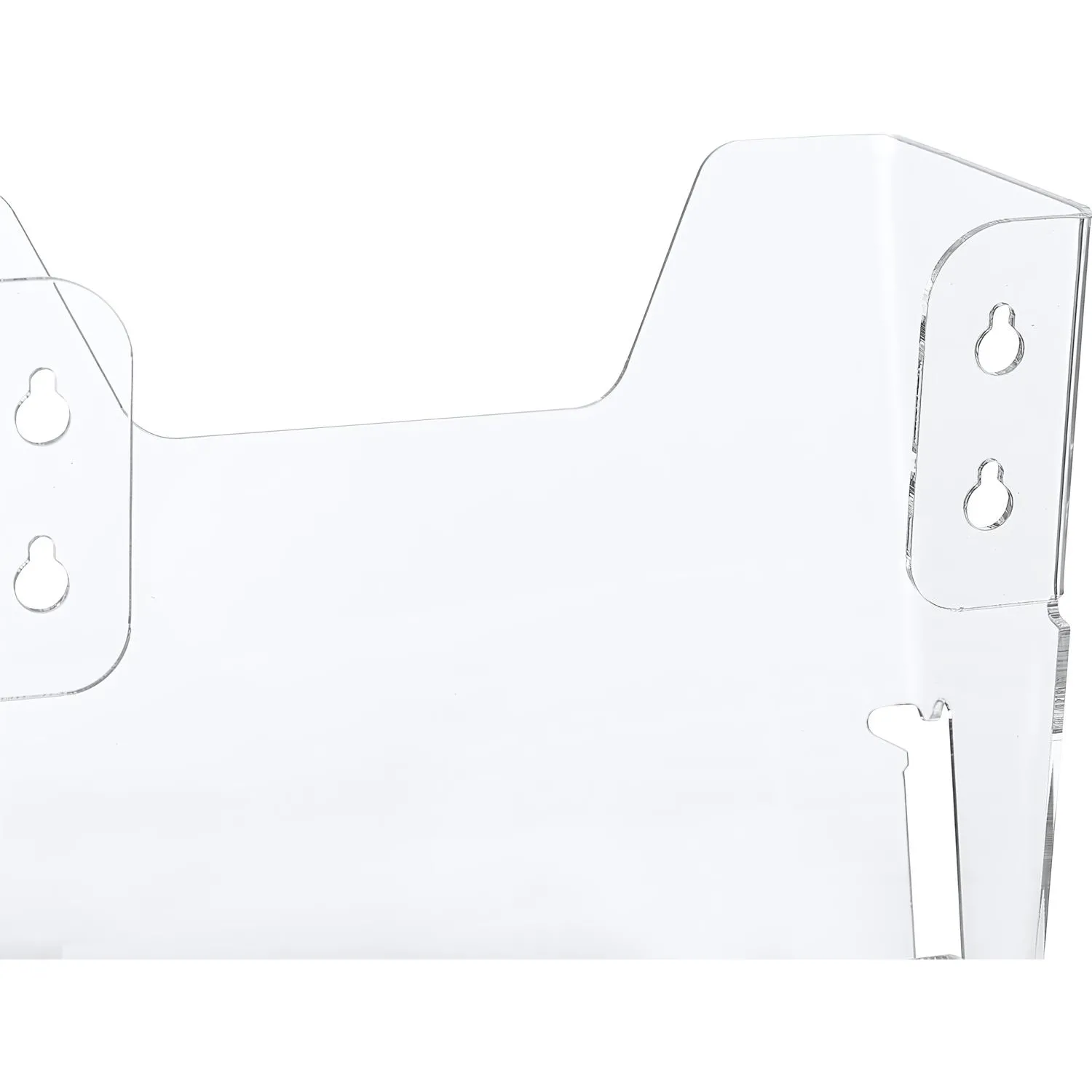 Лоток настенный A4 вертикальный (590x215 мм) из акрила 4 отделения - Image 2