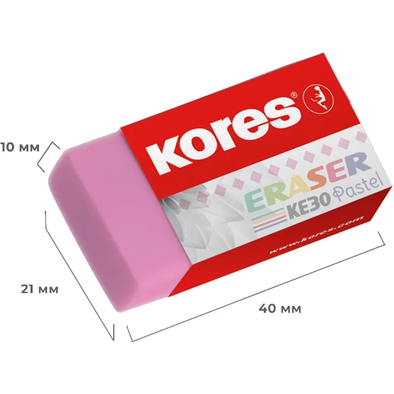 Ластик ПВХ пастельных цветов мягкий аккуратный eraser - Image 4