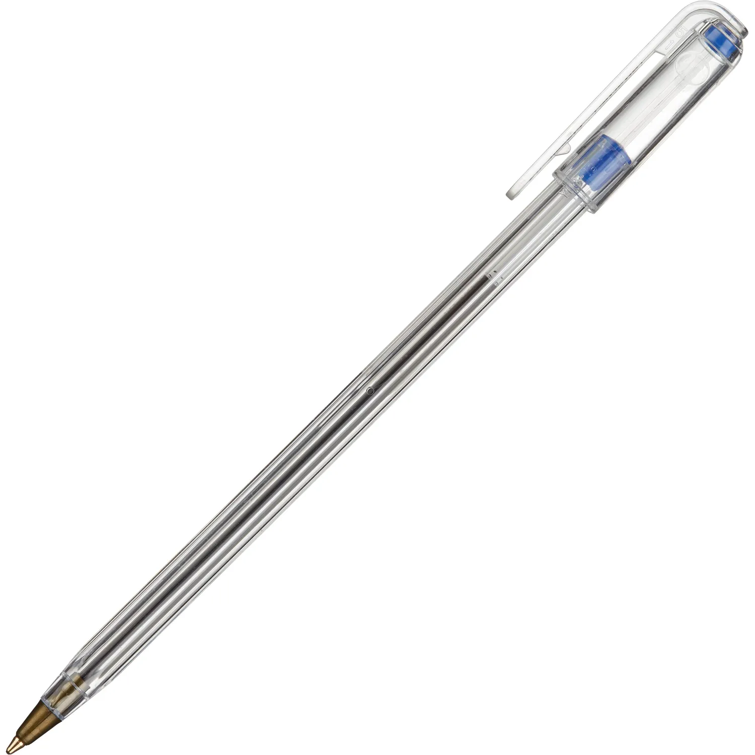 Шариковая ручка Attache Classic прозрачная, компактная - Image 6