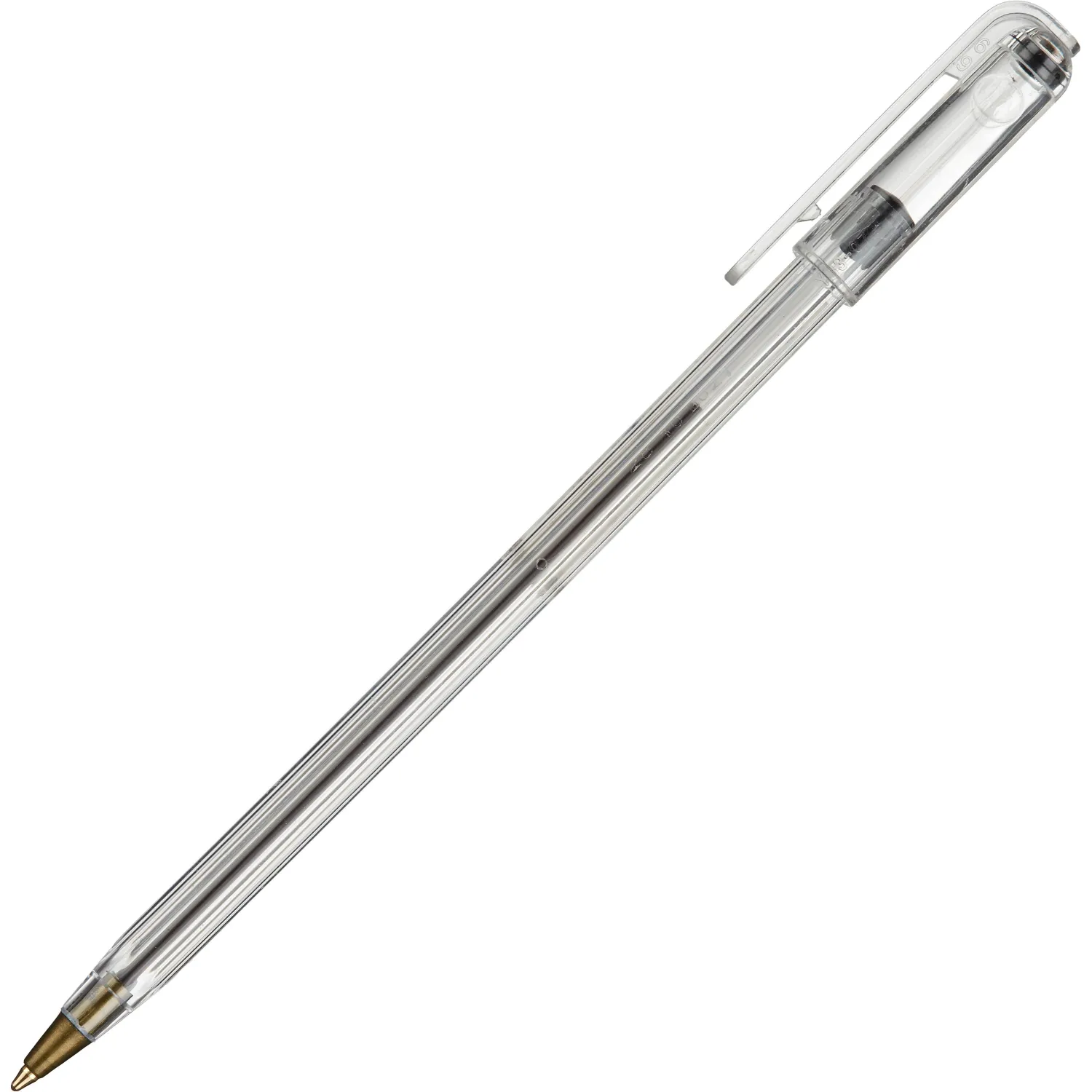 Шариковая ручка Attache Classic прозрачная, компактная - Image 6