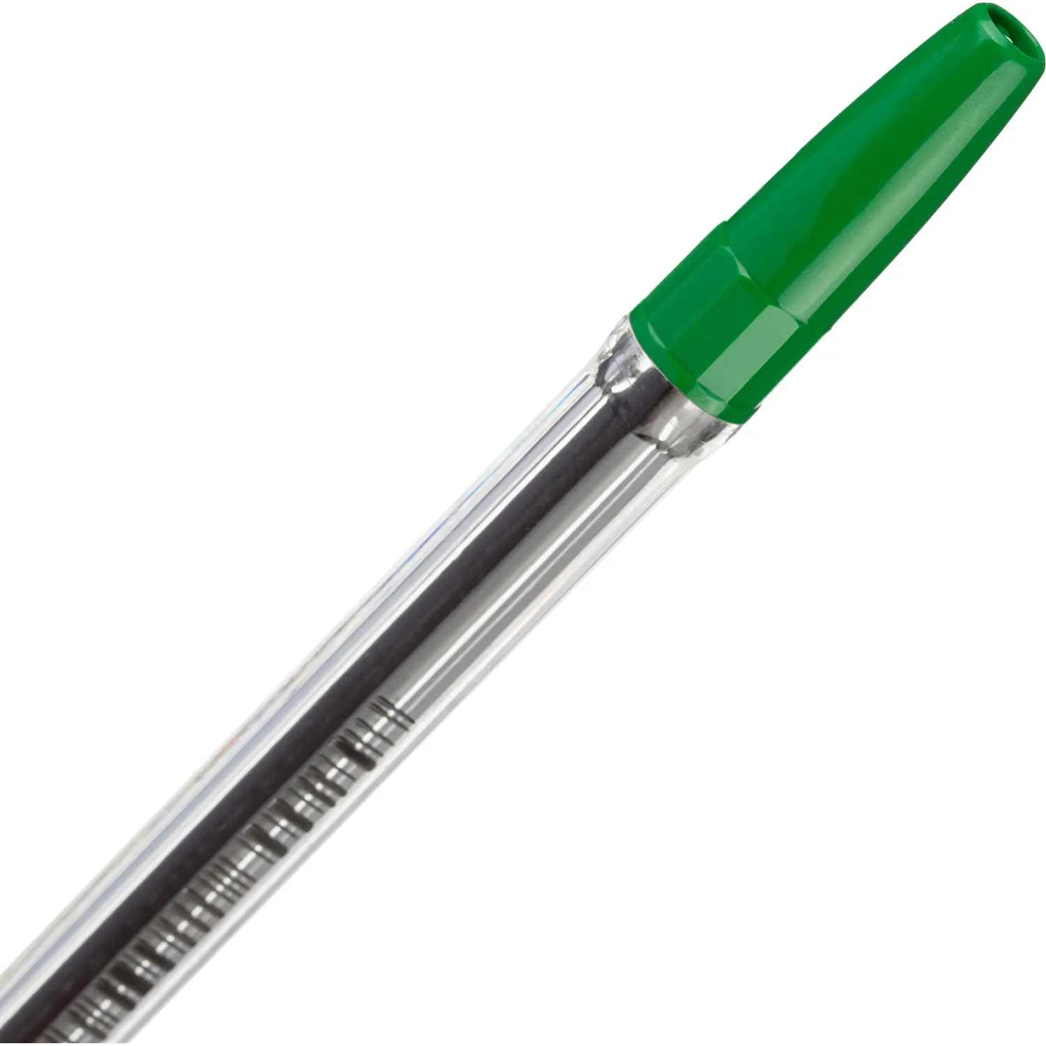 Ручка зелёная Universal Corvina, прозрачный корпус, шарик 1 мм, сменные стержни - Image 4