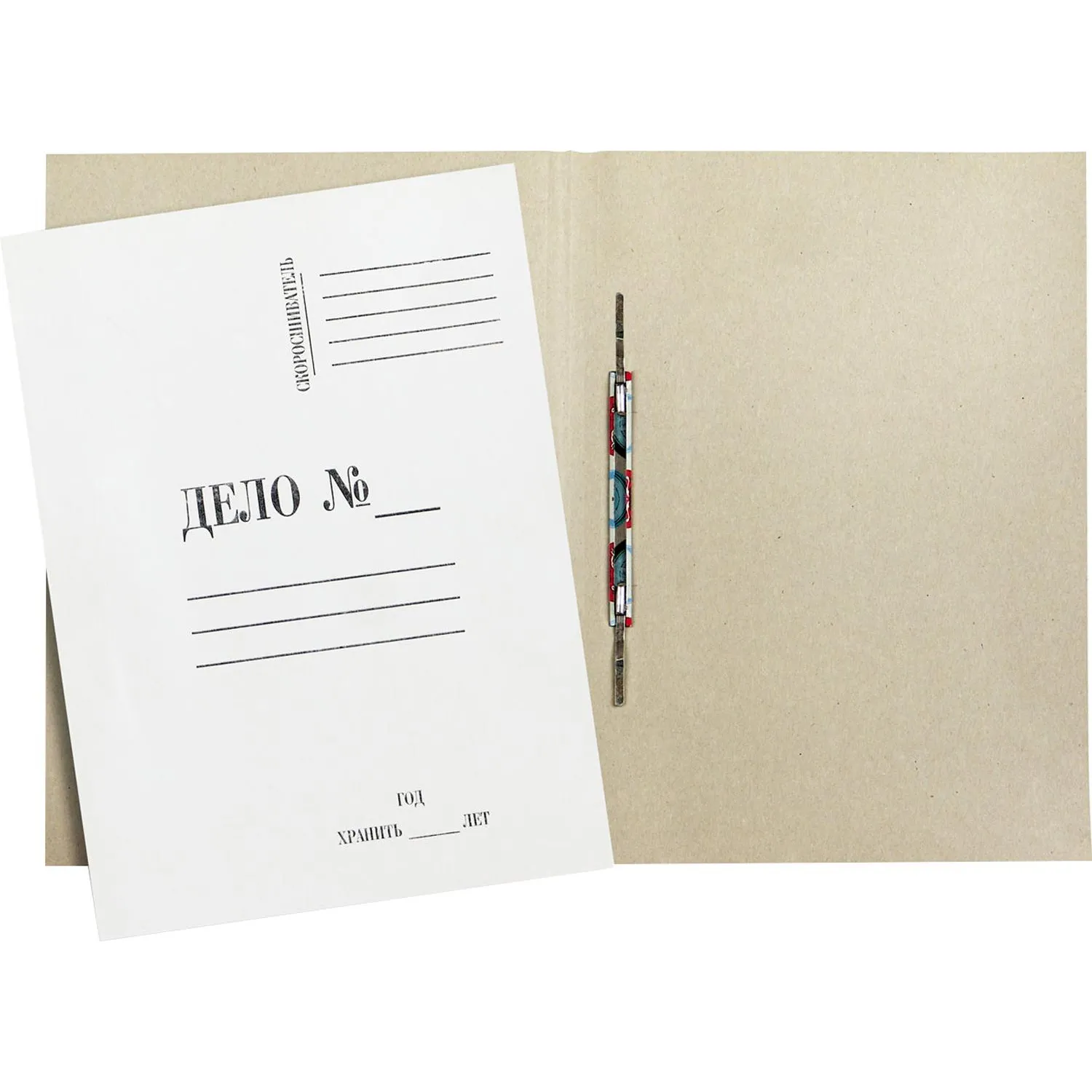 Скоросшиватель картонный Дело № А4 до 200 листов белый (плотность 280 г/кв.м, 20 штук в упаковке) - Image 7