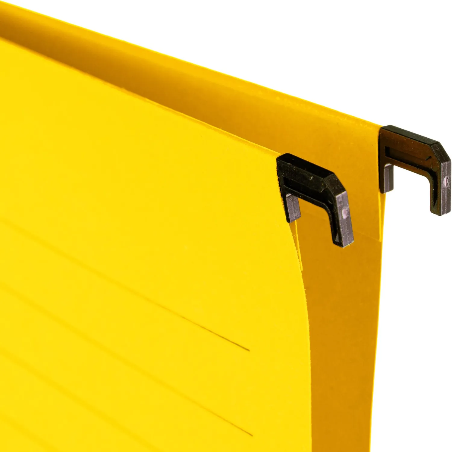 Подвесная папка Комус А4 до 200 листов желтая (25 штук в упаковке) - Image 3