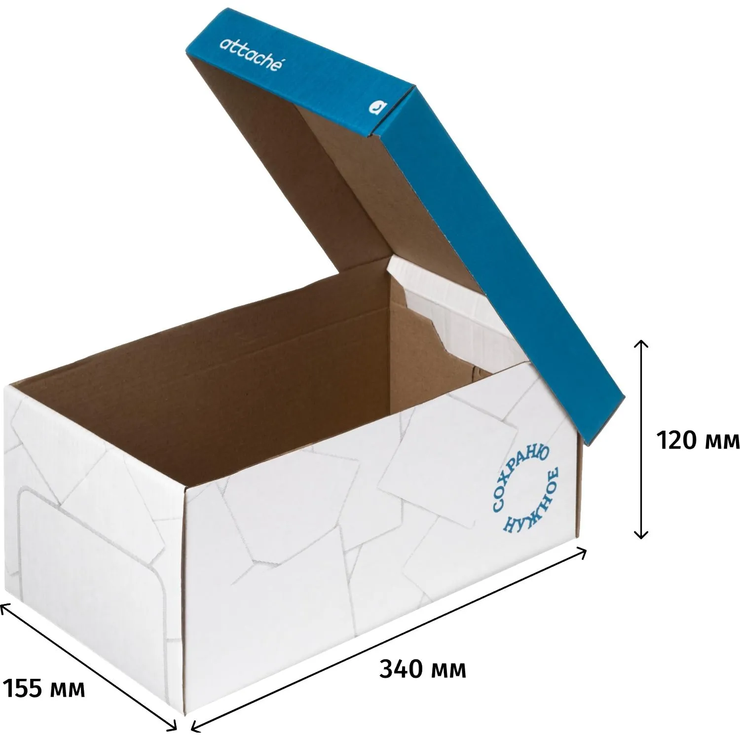 Картотека Attache на 1200 карточек формата А6 закрытая 270x155x120 мм - Image 4