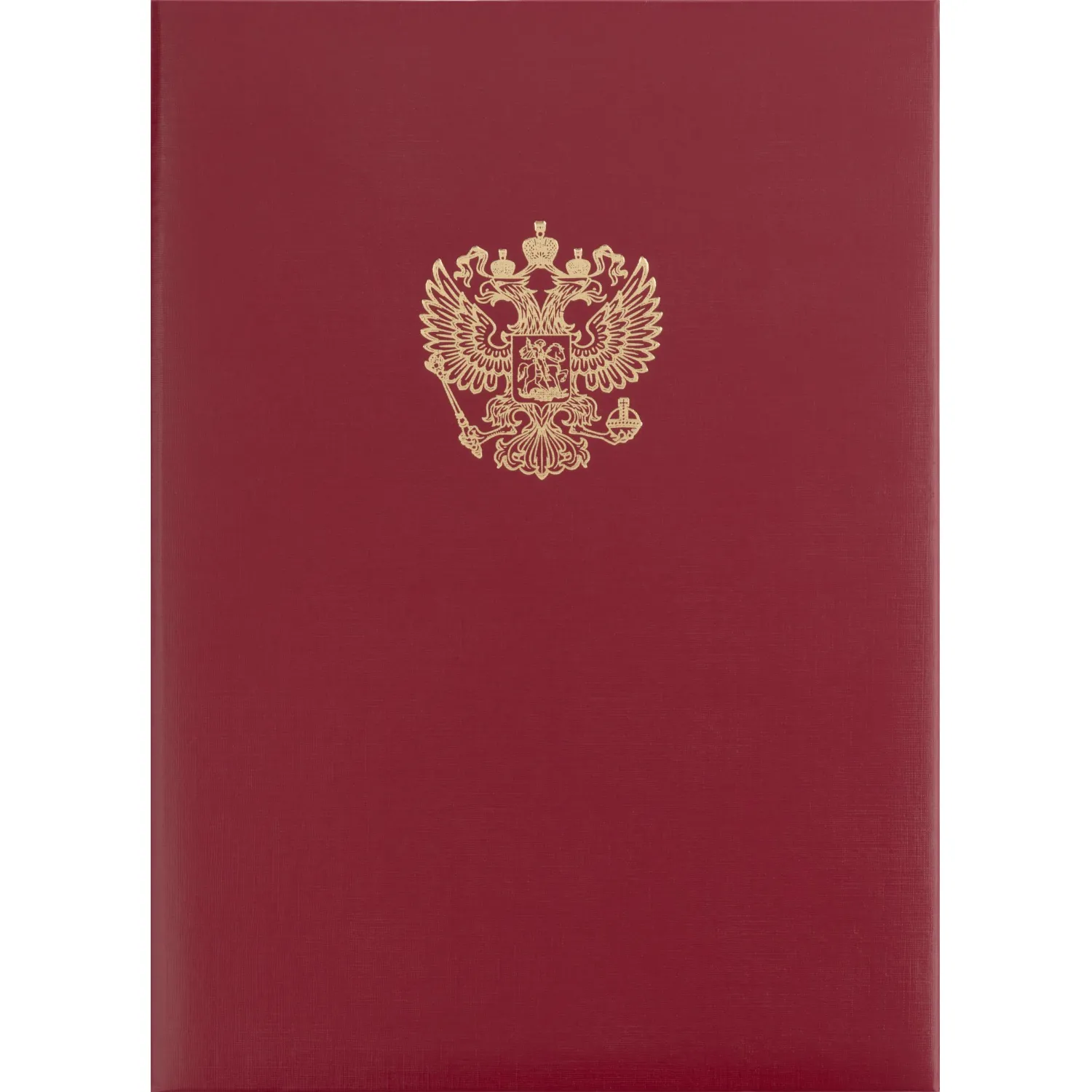 Папка адресная Государственная символика А4 бумвинил красная