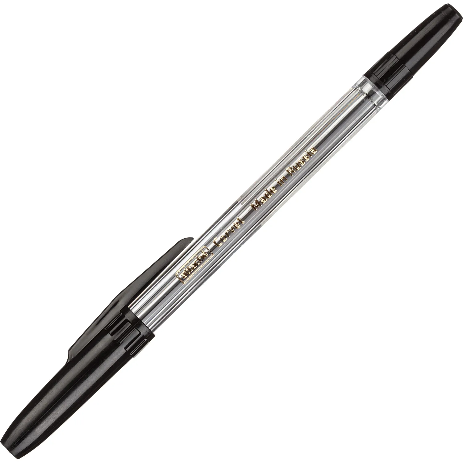 Шариковая ручка Attache Corvet черная, сменный стержень - Image 2