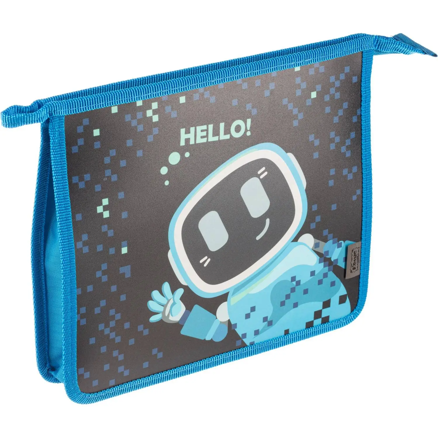 Папка для тетрадей Robot Hello А5 пластик с 1 отделением на молнии - Image 3