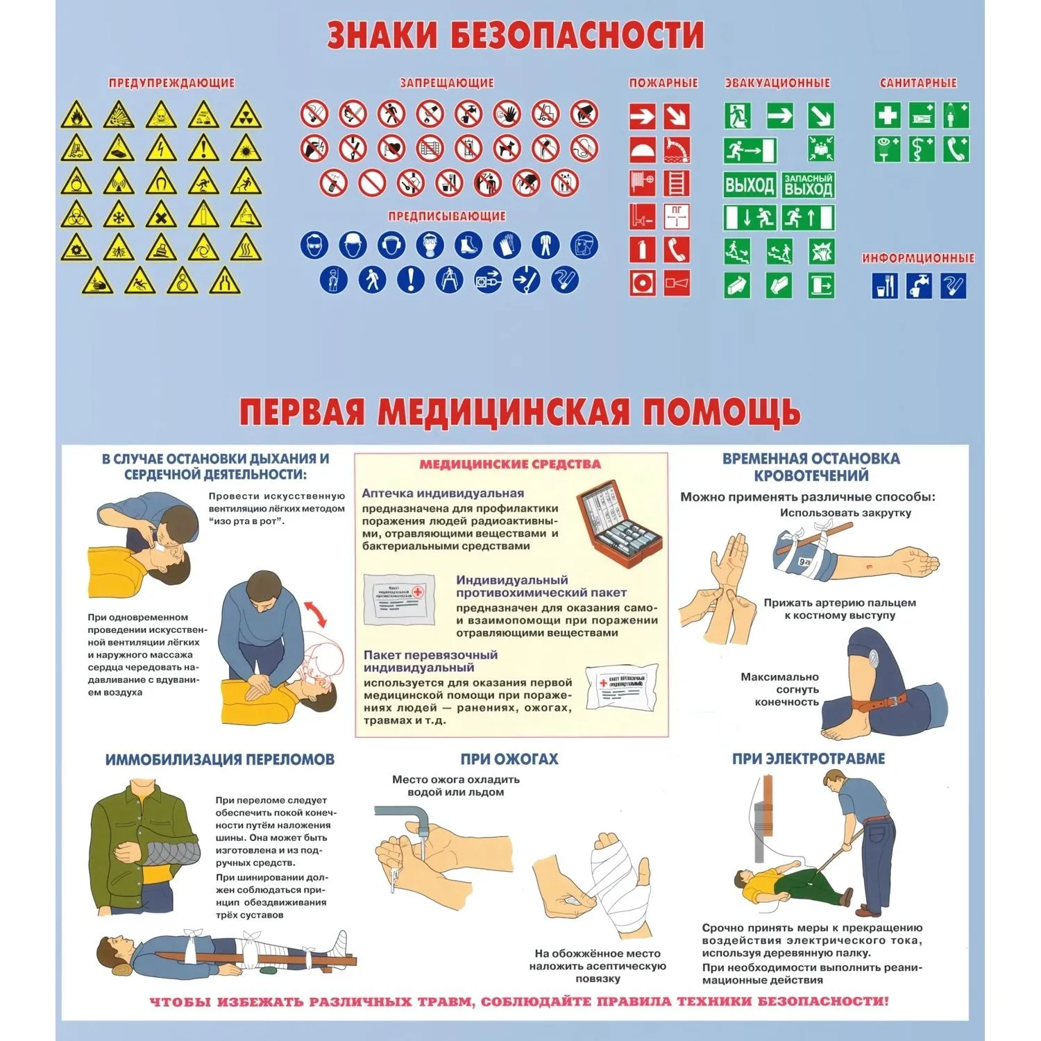 Информационный стенд-плакат Охрана труда (920x800 мм) - Image 5