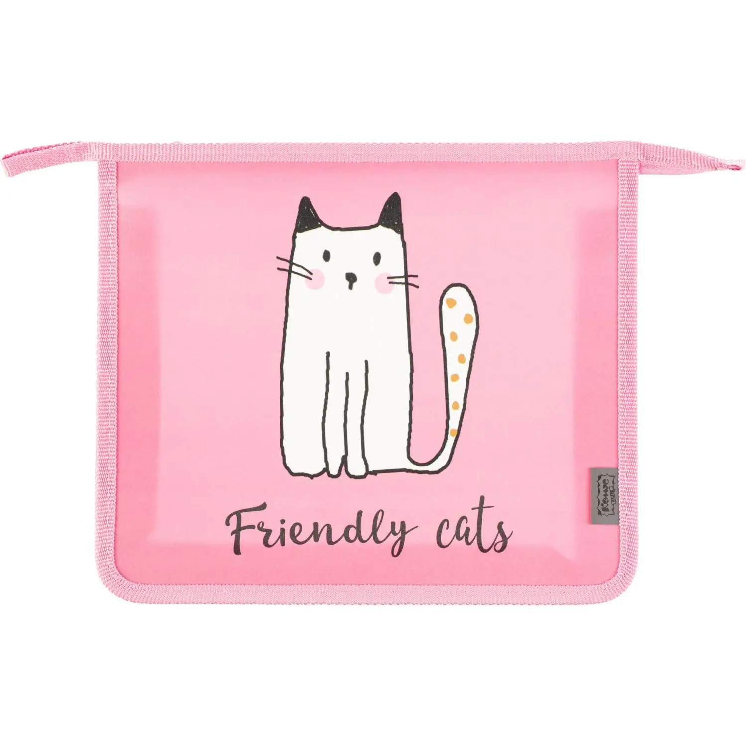 Папка для тетрадей Friendly cats А5 полипропилен с 1 отделением на молнии