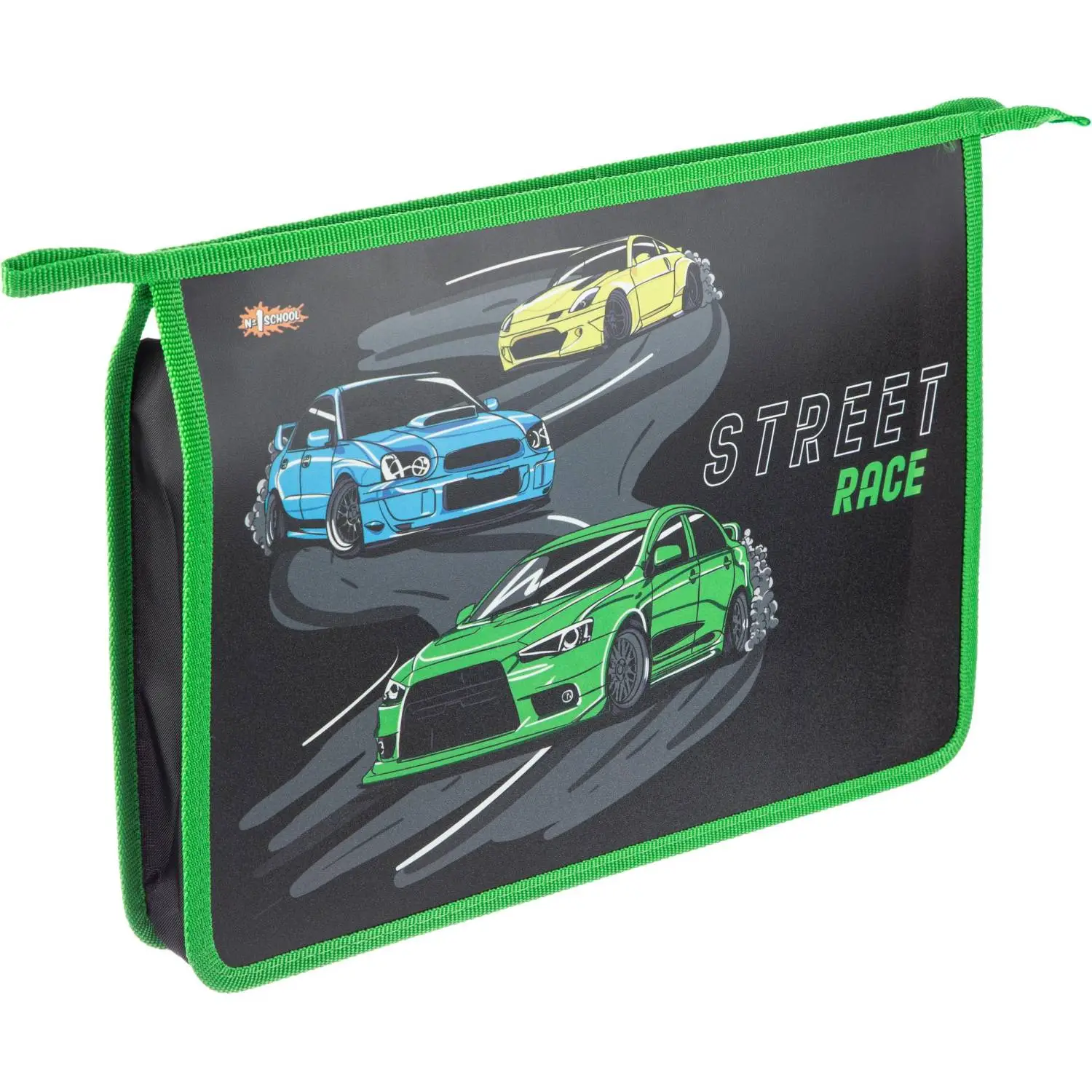 Папка для тетрадей Street race А4 полипропилен с 1 отделением на молнии - Image 3