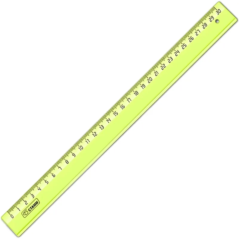Линейка Стамм Neon Cristal 30 см пластиковая - Image 3