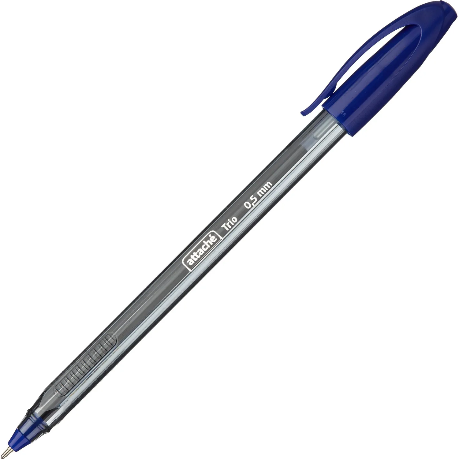Шариковая ручка Attache Glide Trio синяя, одноразовая - Image 7
