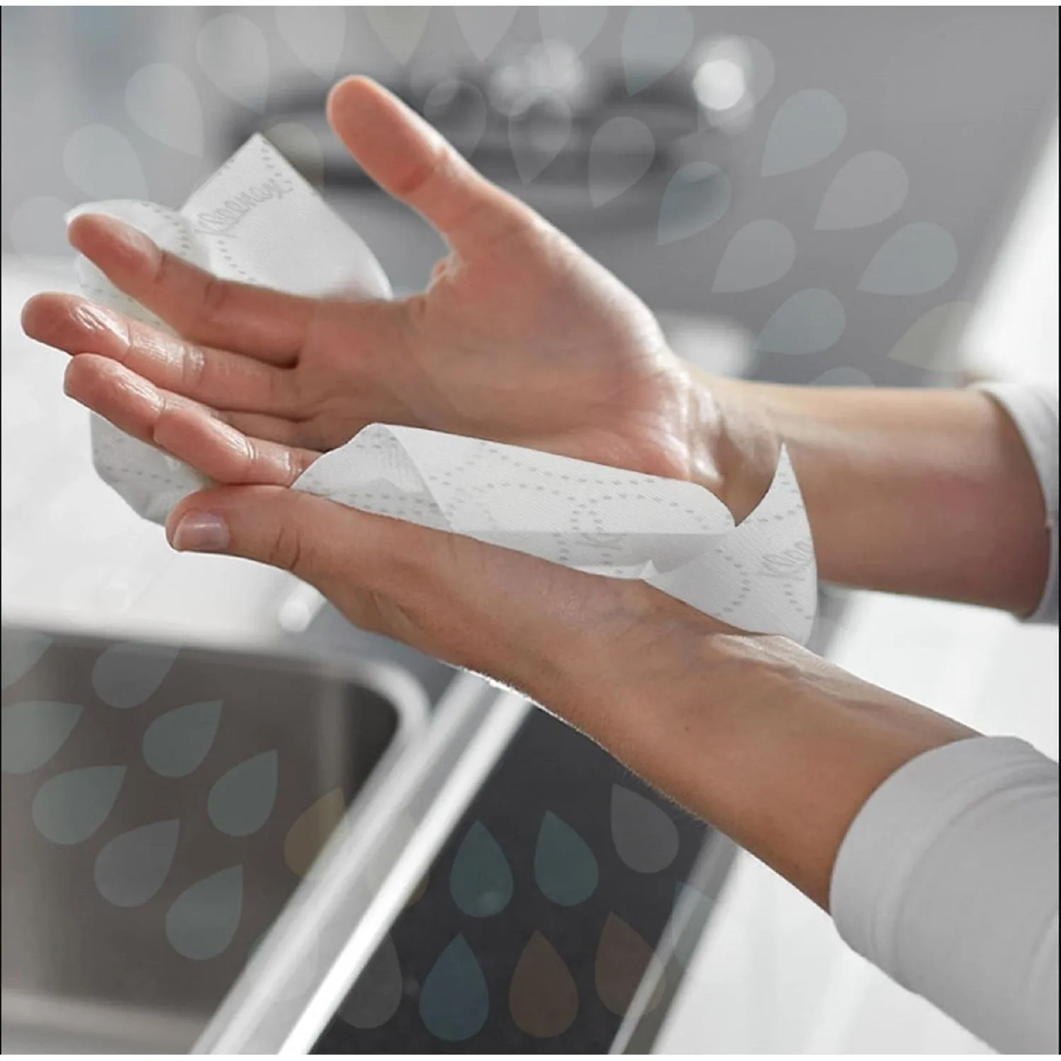 Полотенца бумажные листовые Kimberly-Clark Kleenex Interfold Z-сложение 2-слойные белые 15 пачек по 186 листов (6789) - Image 8