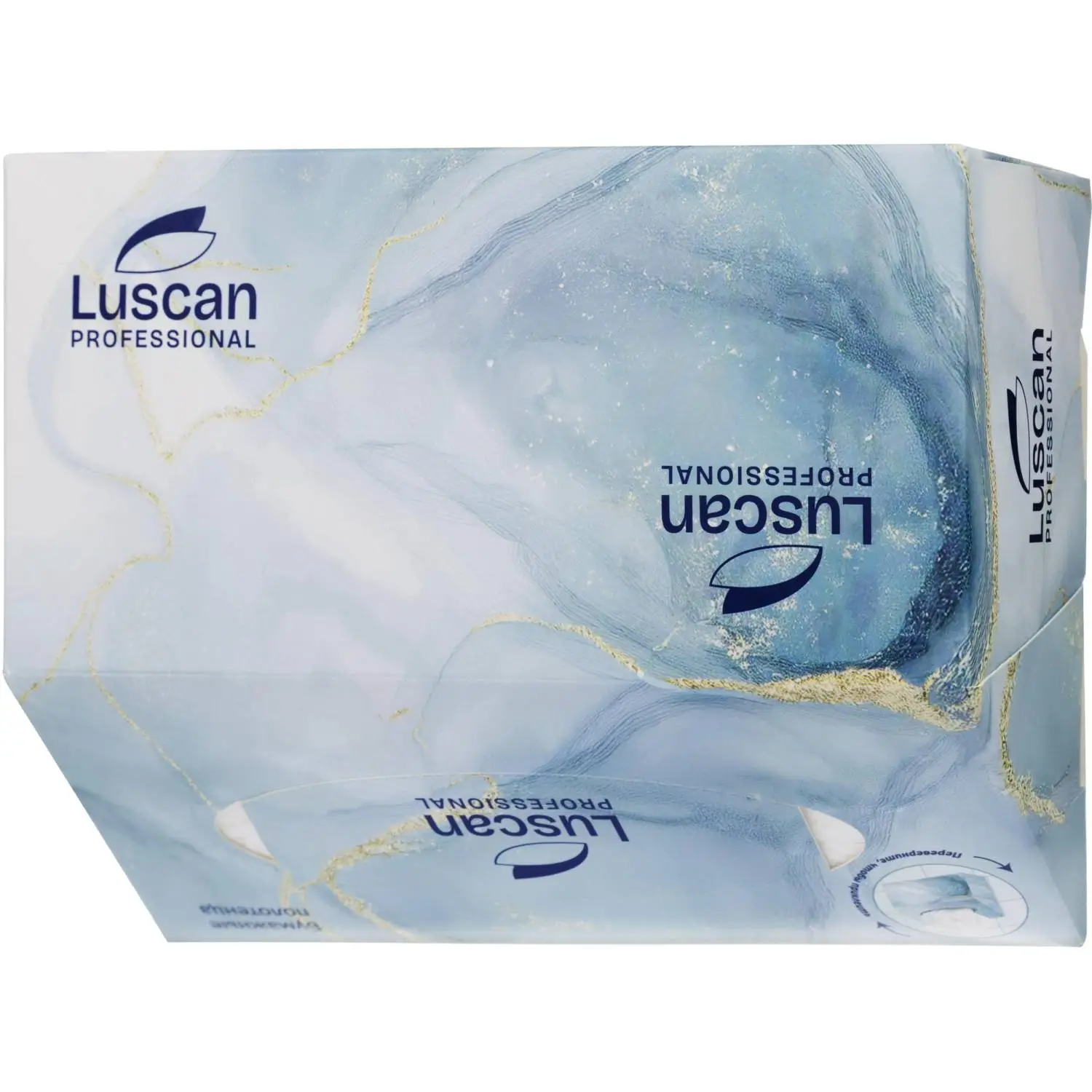 Полотенца бумажные листовые Luscan Professional Z-сложения 3-слойные белые 80 листов - Image 7